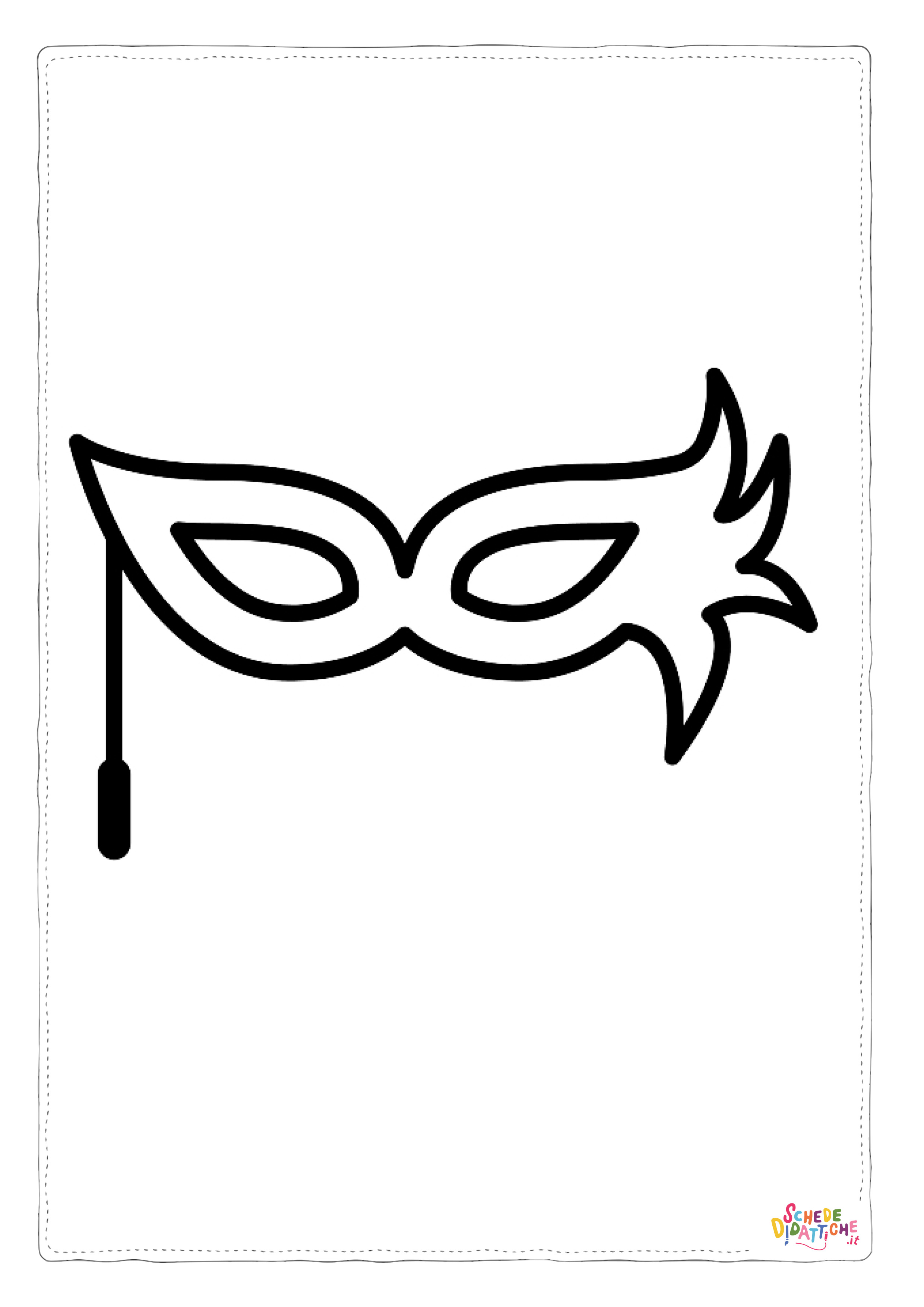 Disegno di maschera da stampare e colorare 8