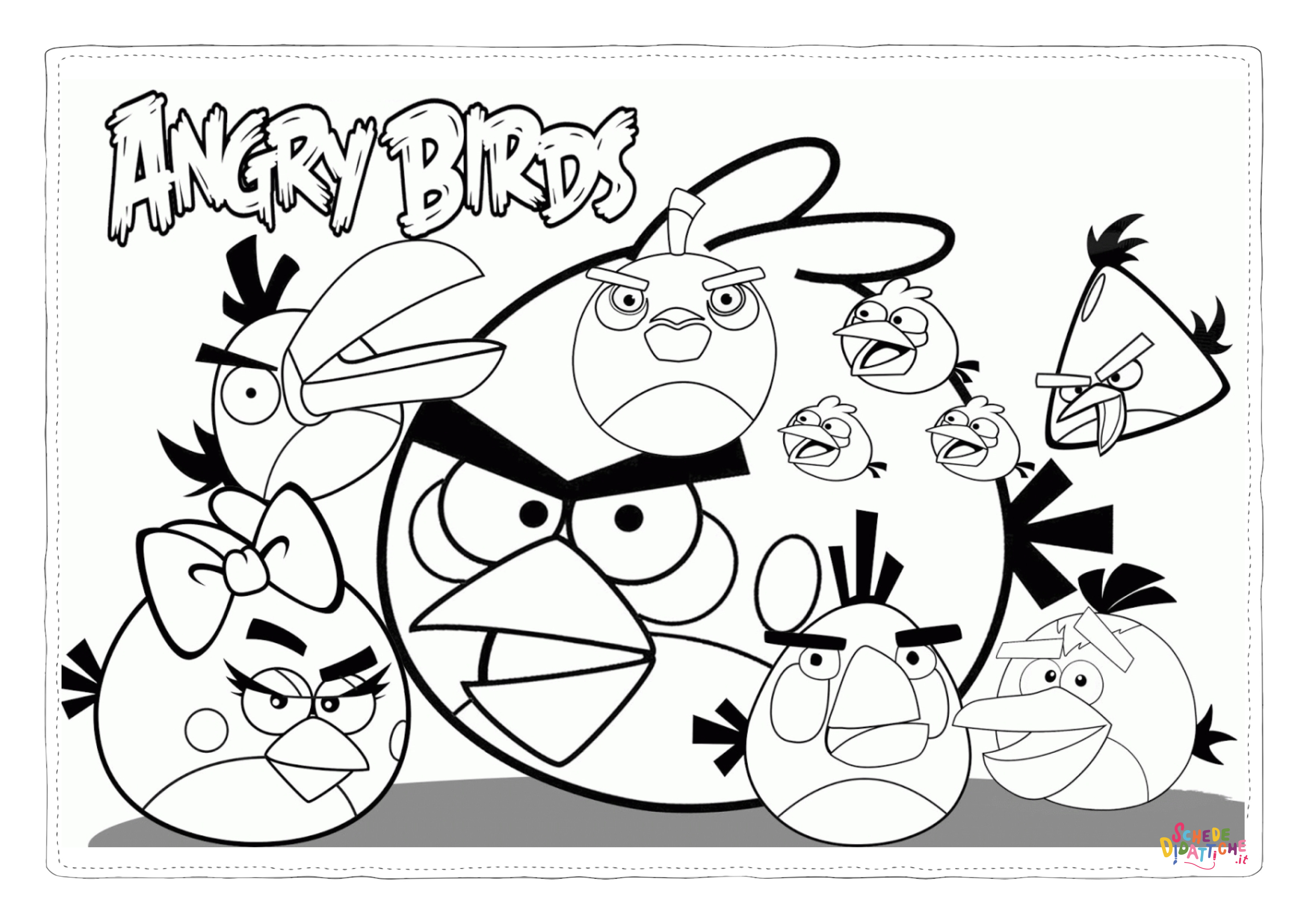Disegno "Disegno di Angry birds da stampare e colorare 44" Disegno di Angry birds da stampare e colorare 44