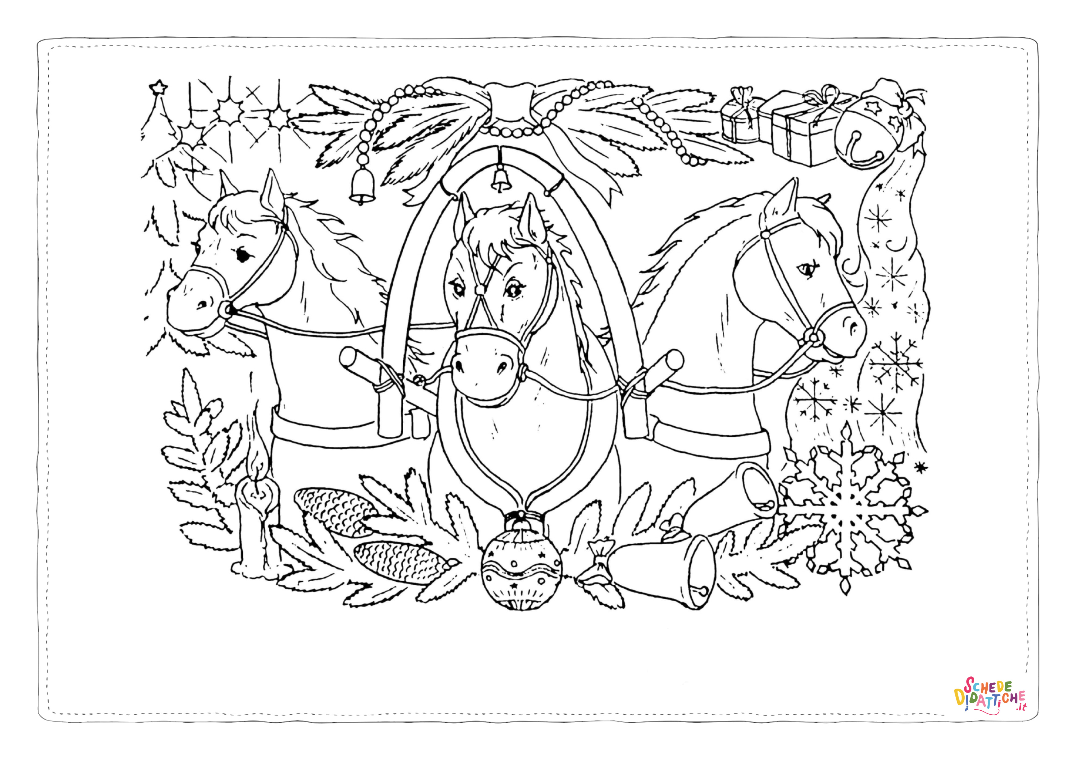Disegno "Disegno di cavallo da stampare e colorare 160" Disegno di cavallo da stampare e colorare 160