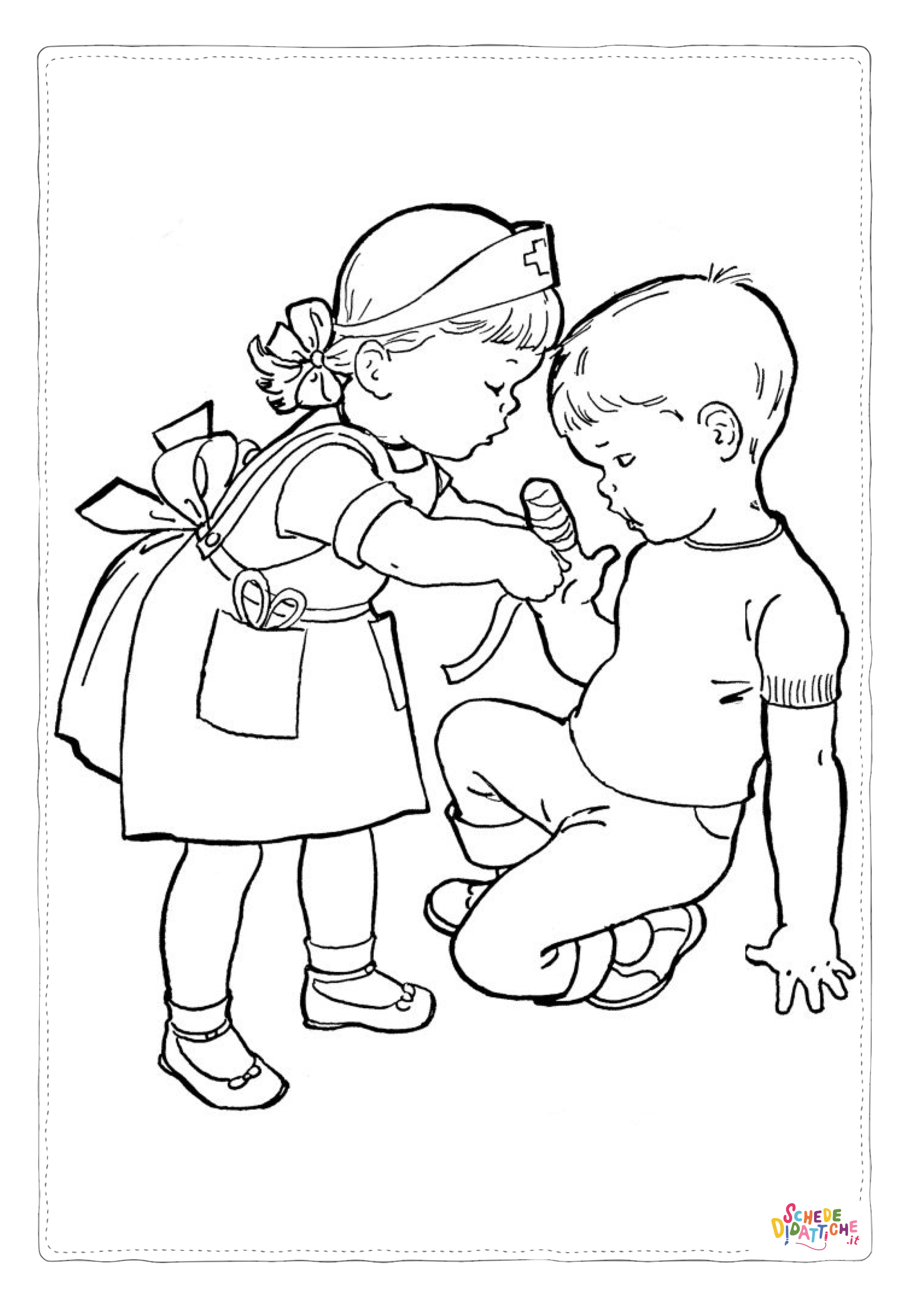 Disegno "Disegno di bambino da stampare e colorare 33" Disegno di bambino da stampare e colorare 33