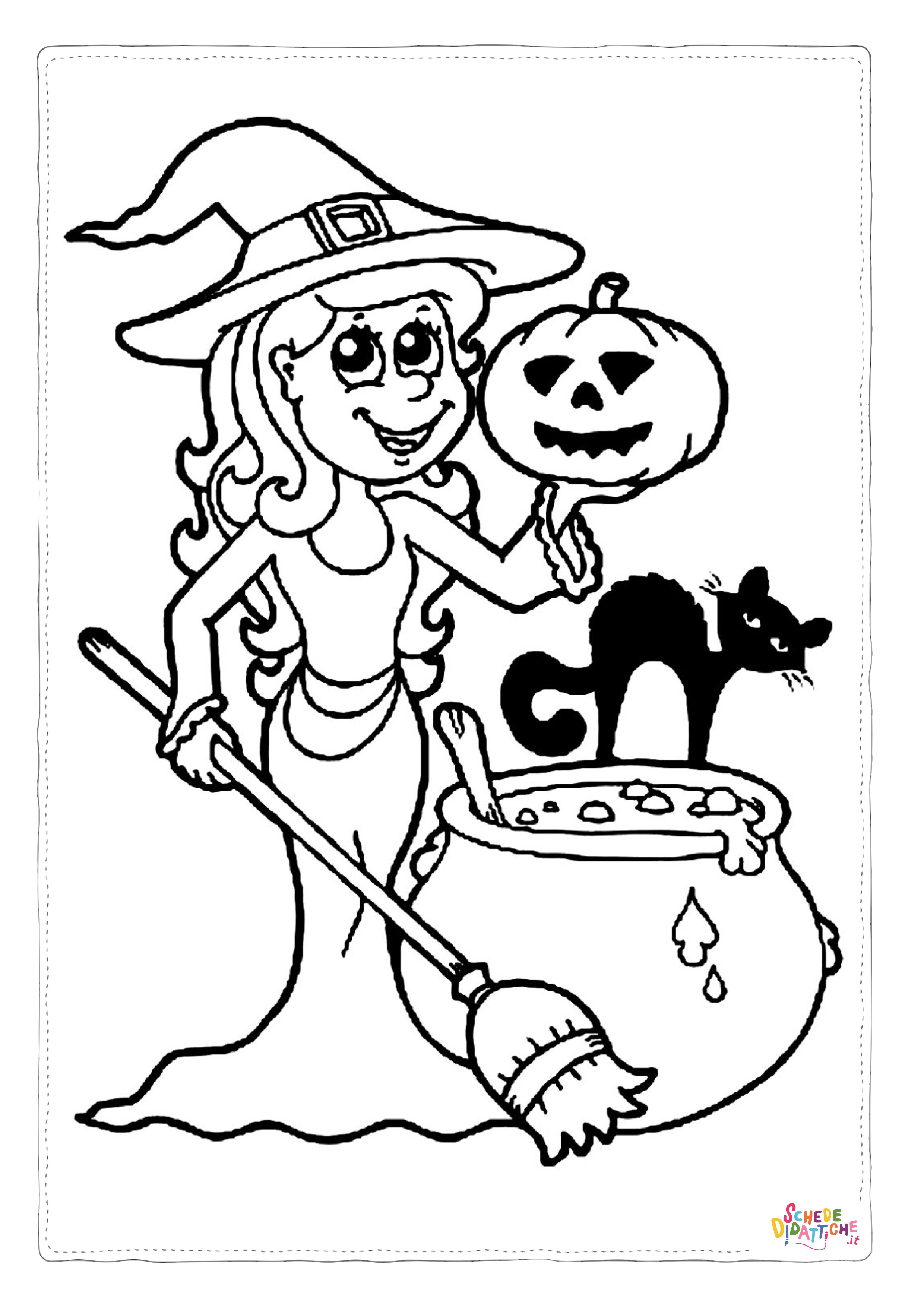 Disegno "Disegno di zucca di Halloween da stampare e colorare 161" Disegno di zucca di Halloween da stampare e colorare 161