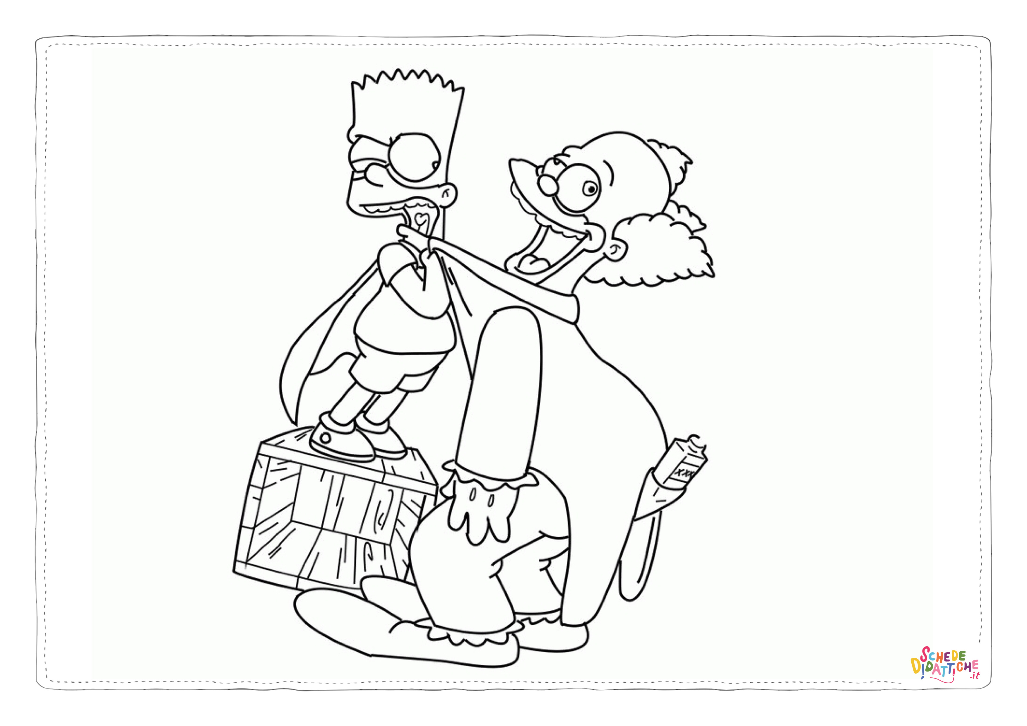 Disegno di I Simpson da stampare e colorare 26
