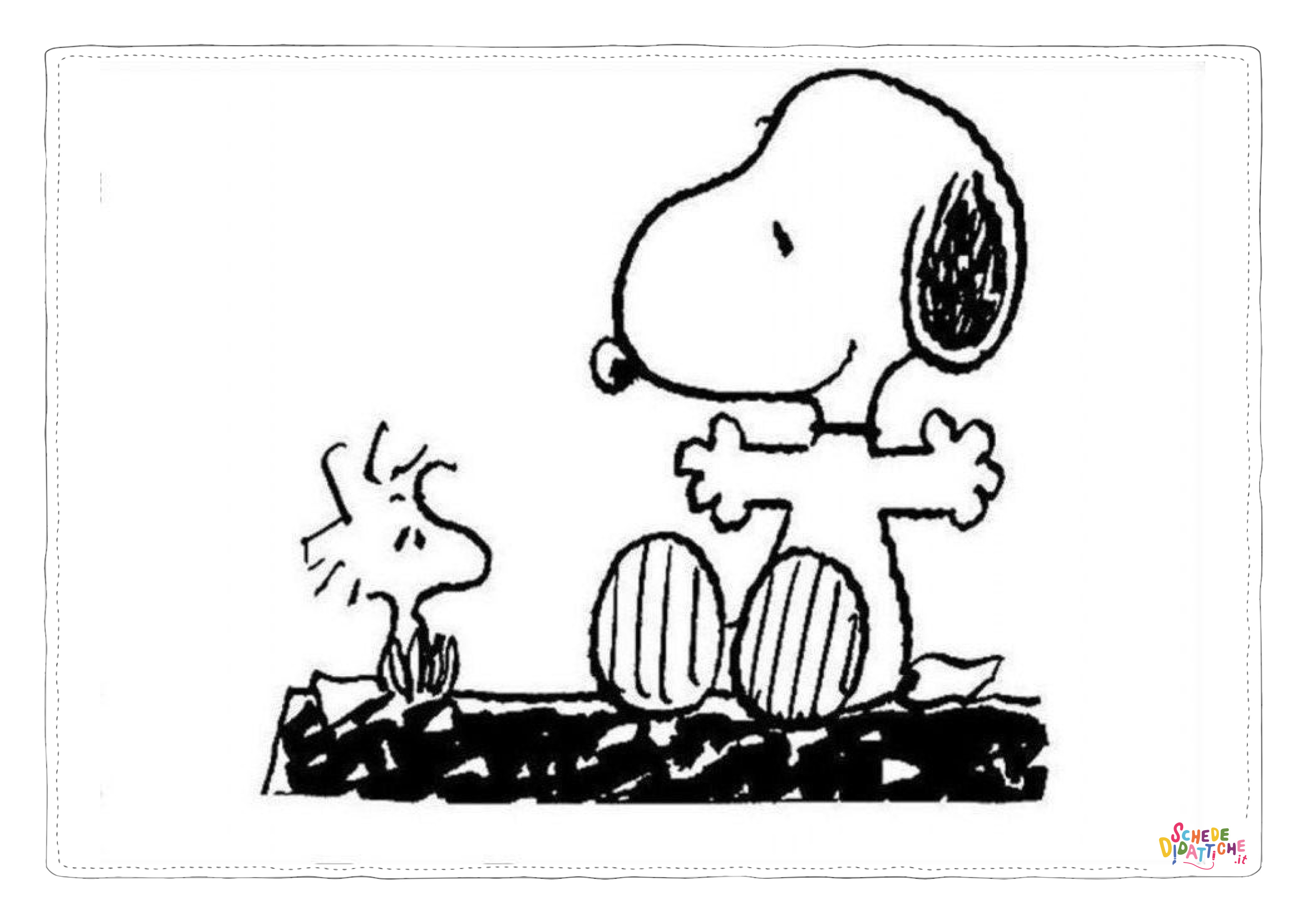 Disegno "Disegno di Snoopy da stampare e colorare 67" Disegno di Snoopy da stampare e colorare 67