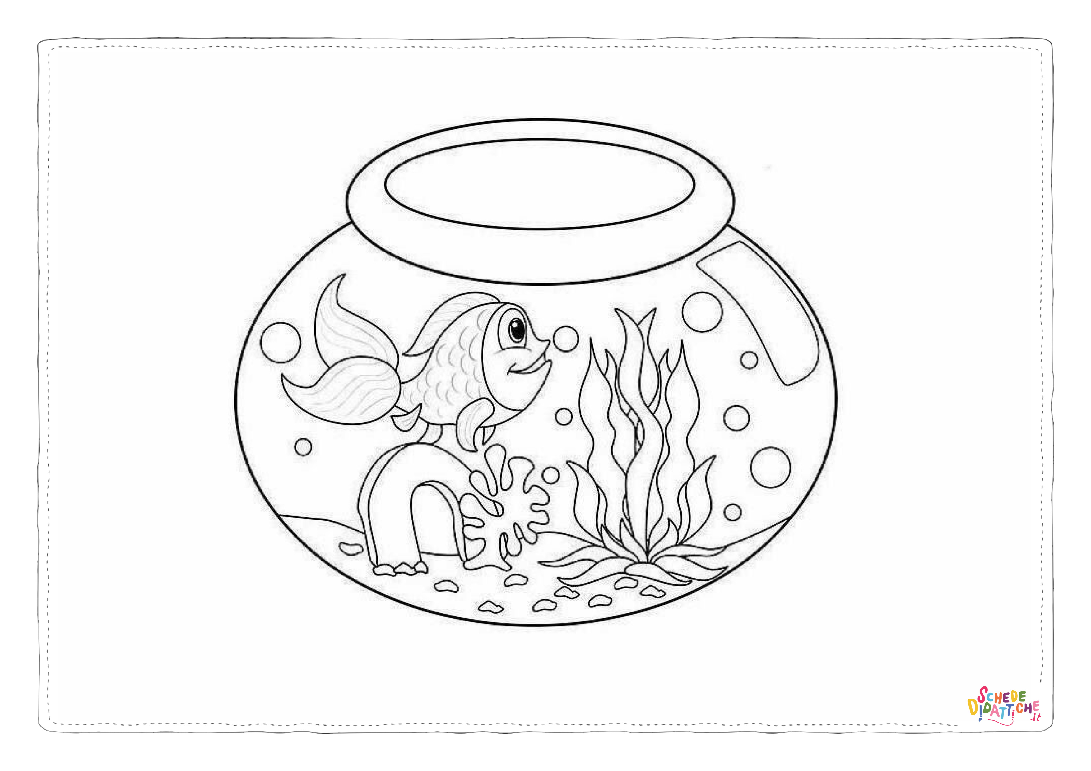 Disegno "Disegno di pesce da stampare e colorare 281" Disegno di pesce da stampare e colorare 281