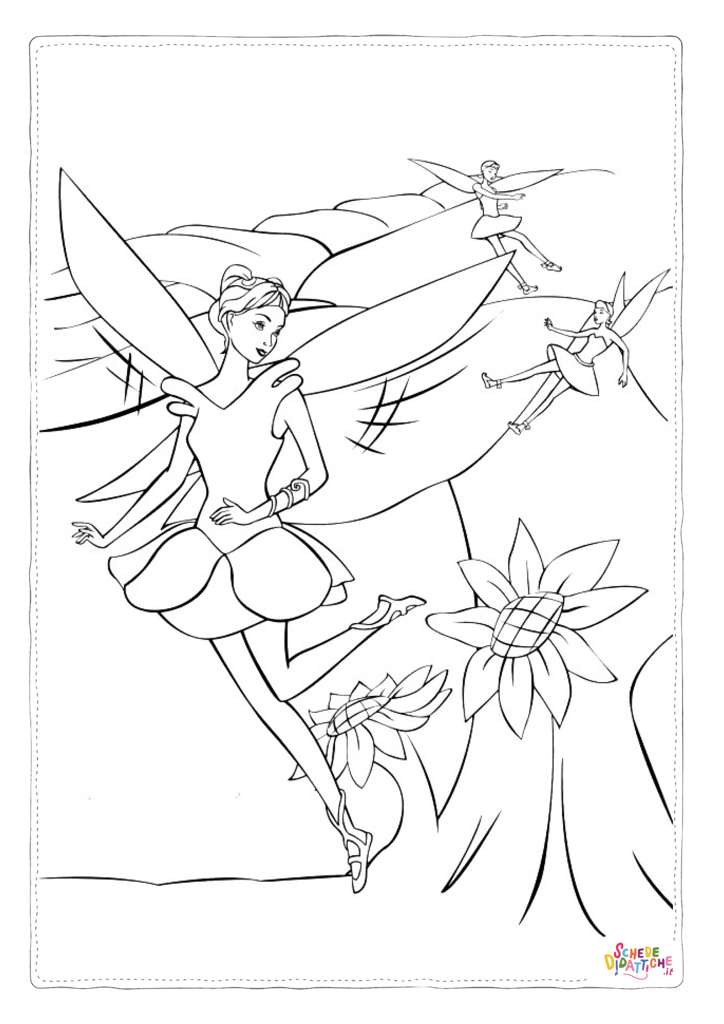 Disegno "Disegno di Barbie Fatina da stampare e colorare 18" Disegno di Barbie Fatina da stampare e colorare 18