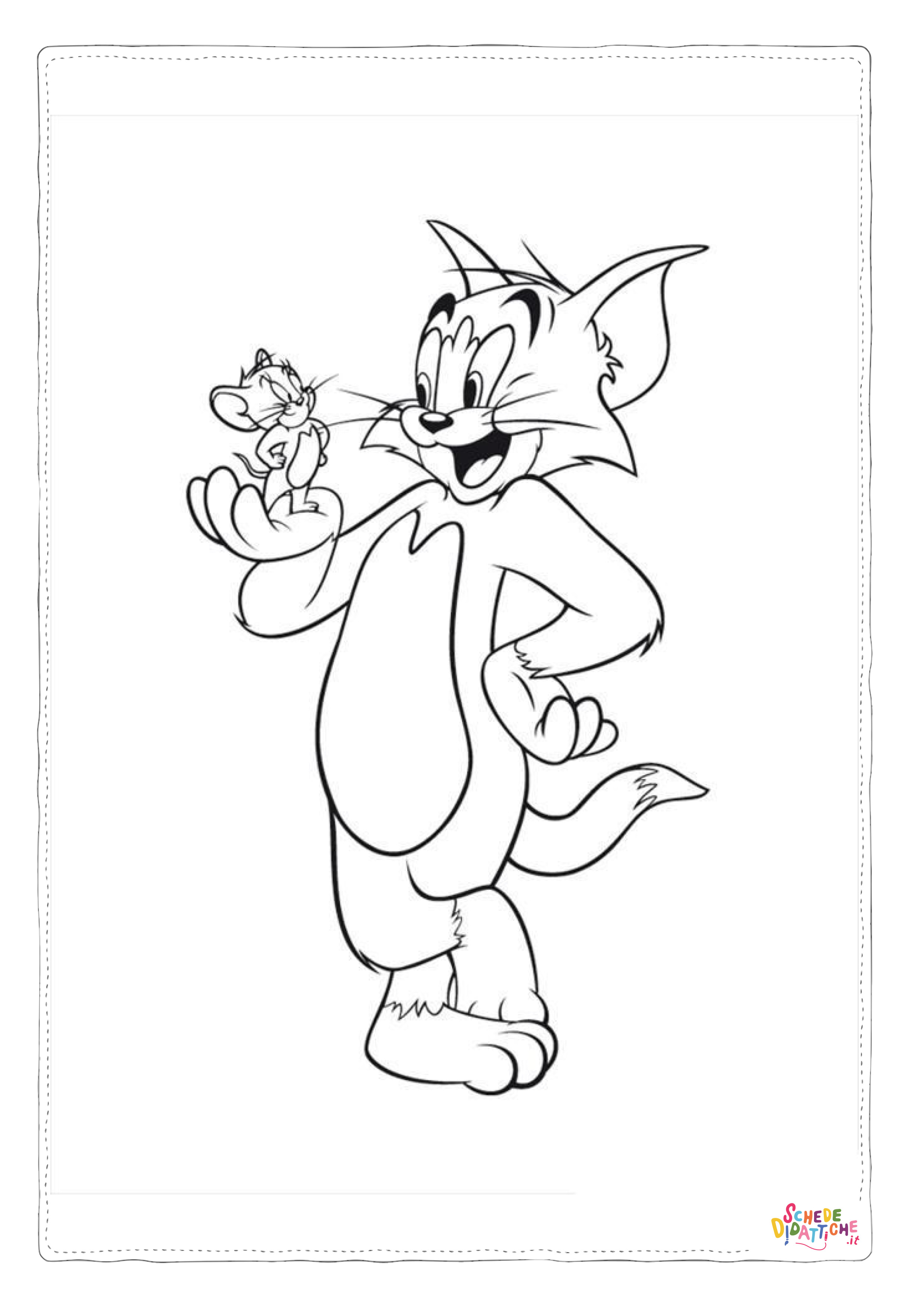 Disegno "Disegno di Tom e Jerry da stampare e colorare 70" Disegno di Tom e Jerry da stampare e colorare 70