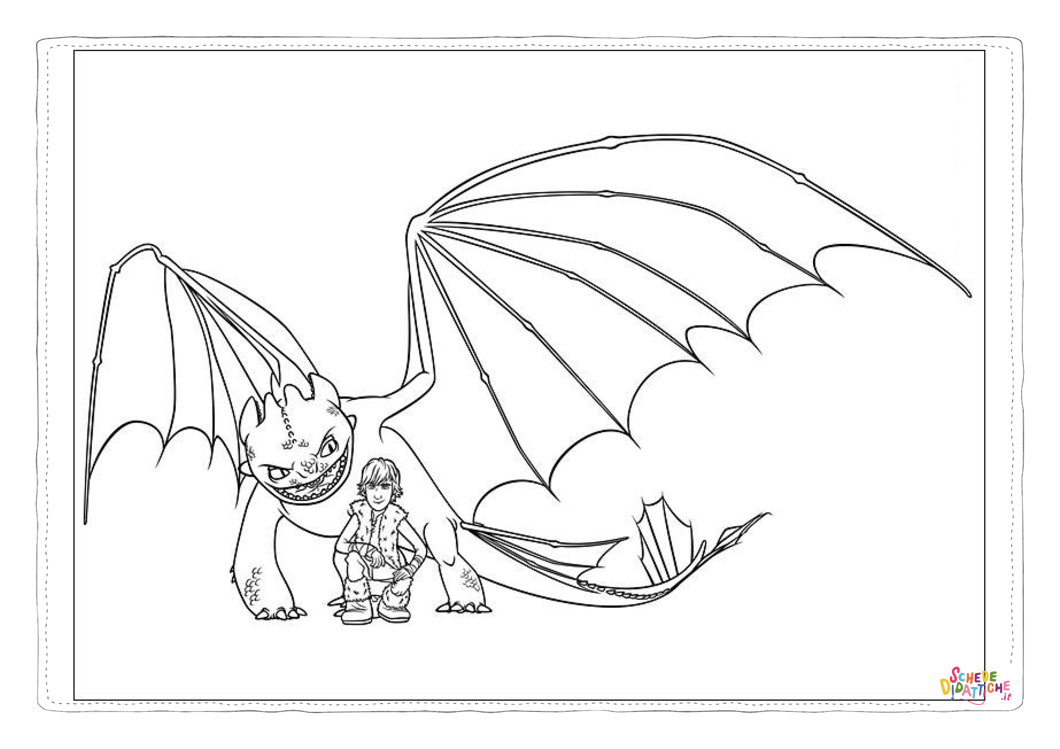 Disegno "Disegno di Dragon Trainer da stampare e colorare 38" Disegno di Dragon Trainer da stampare e colorare 38