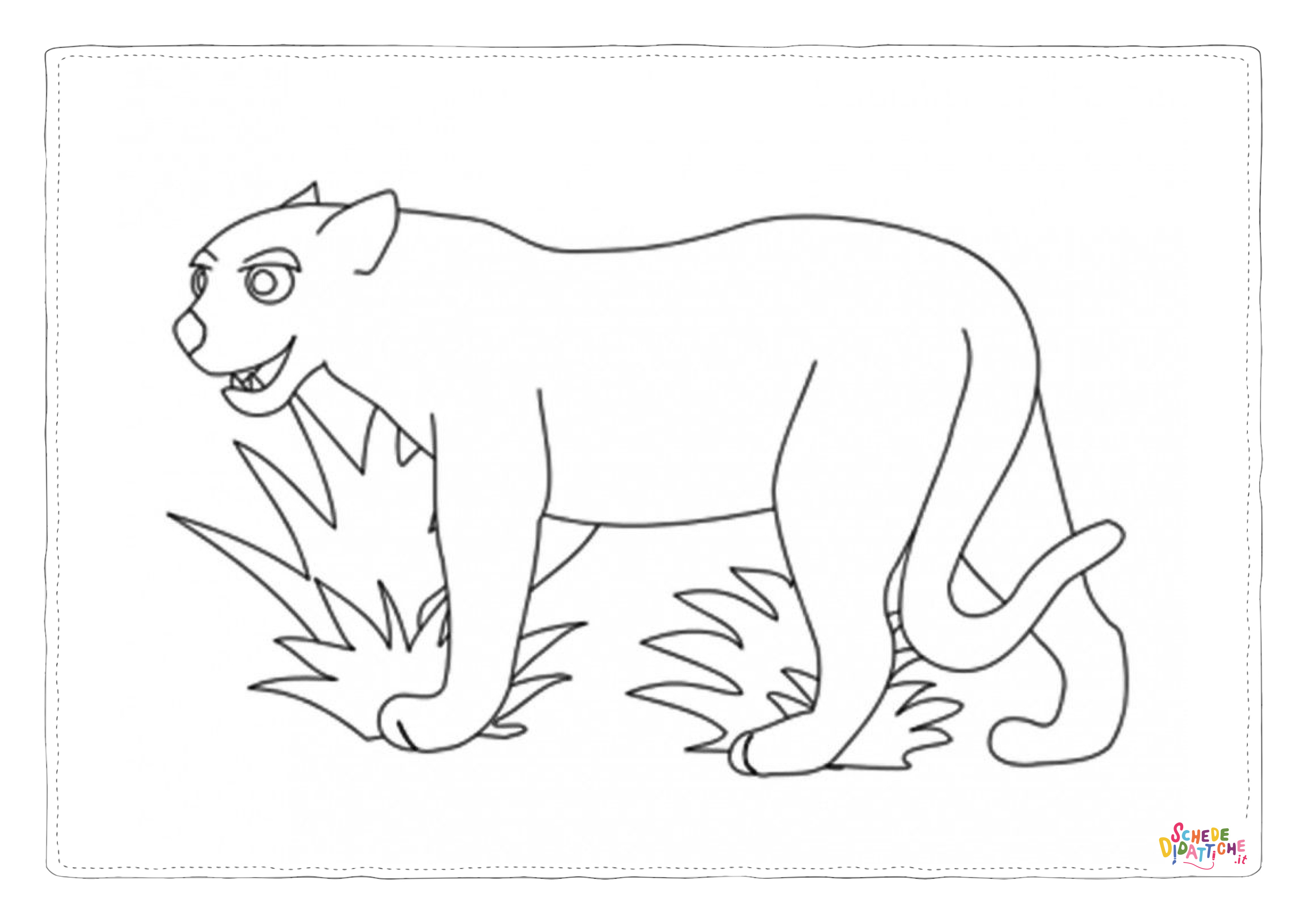 Disegno "Disegno di leone da stampare e colorare 24" Disegno di leone da stampare e colorare 24