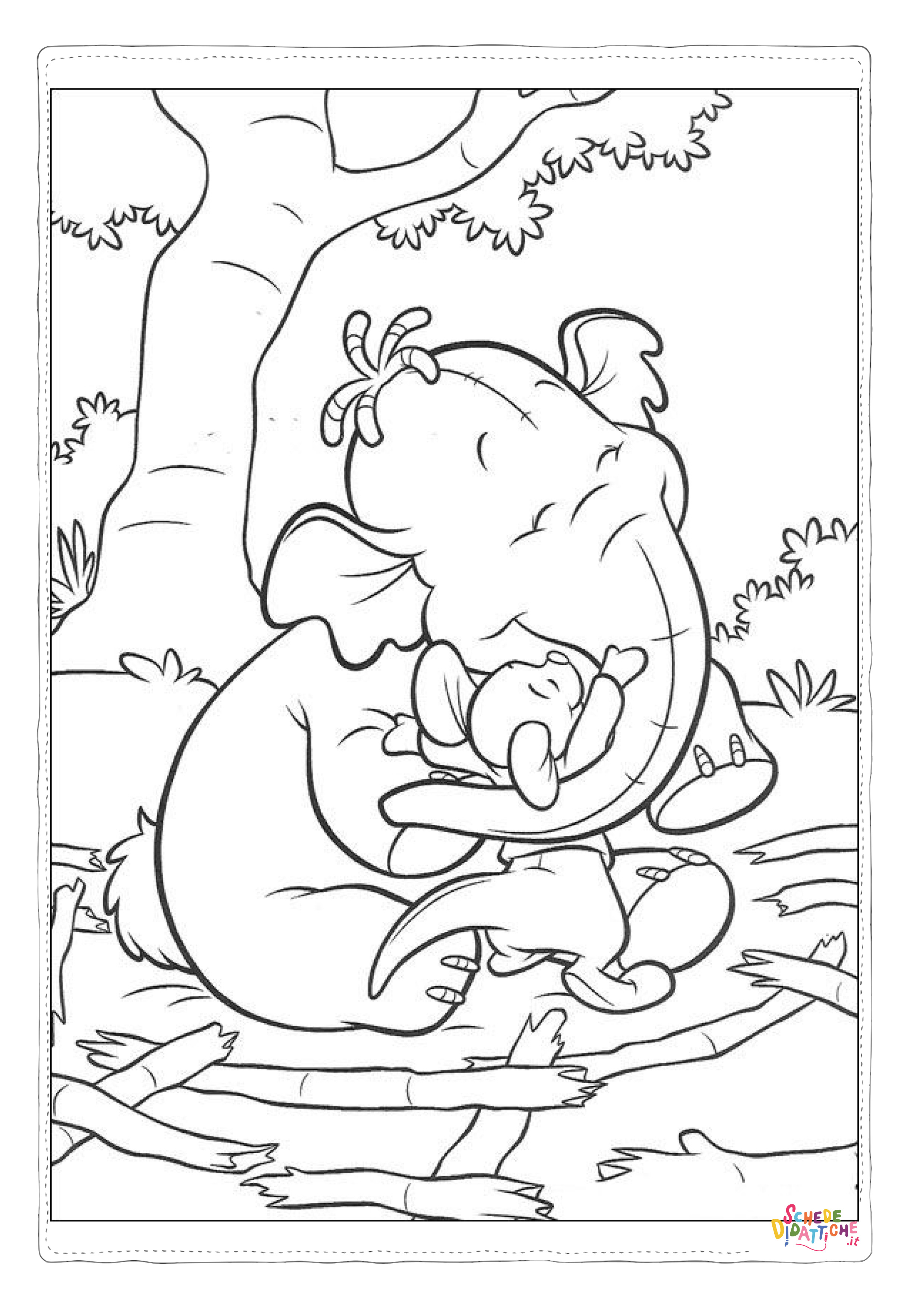 Disegno "Disegno di Dumbo da stampare e colorare 42" Disegno di Dumbo da stampare e colorare 42