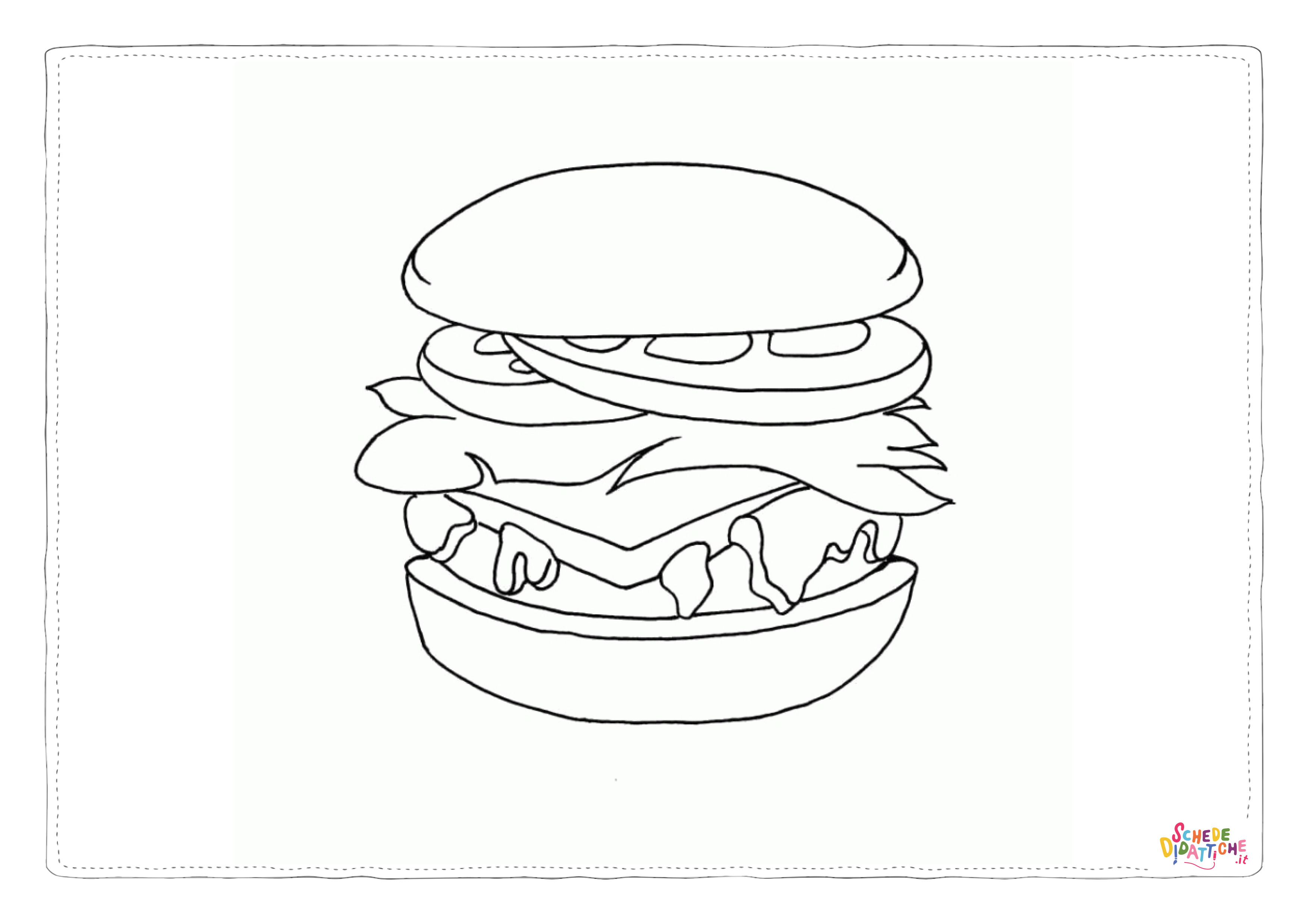 Disegno "Disegno di fast food da stampare e colorare 35" Disegno di fast food da stampare e colorare 35