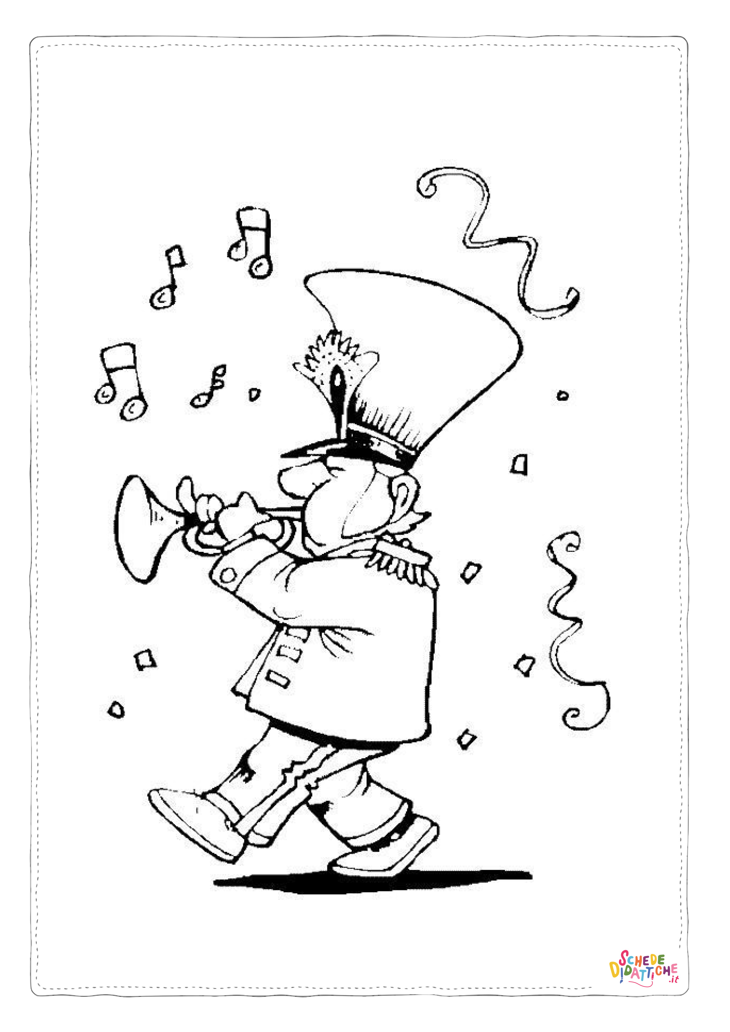 Disegno "Disegno di musicista da stampare e colorare 26" Disegno di musicista da stampare e colorare 26