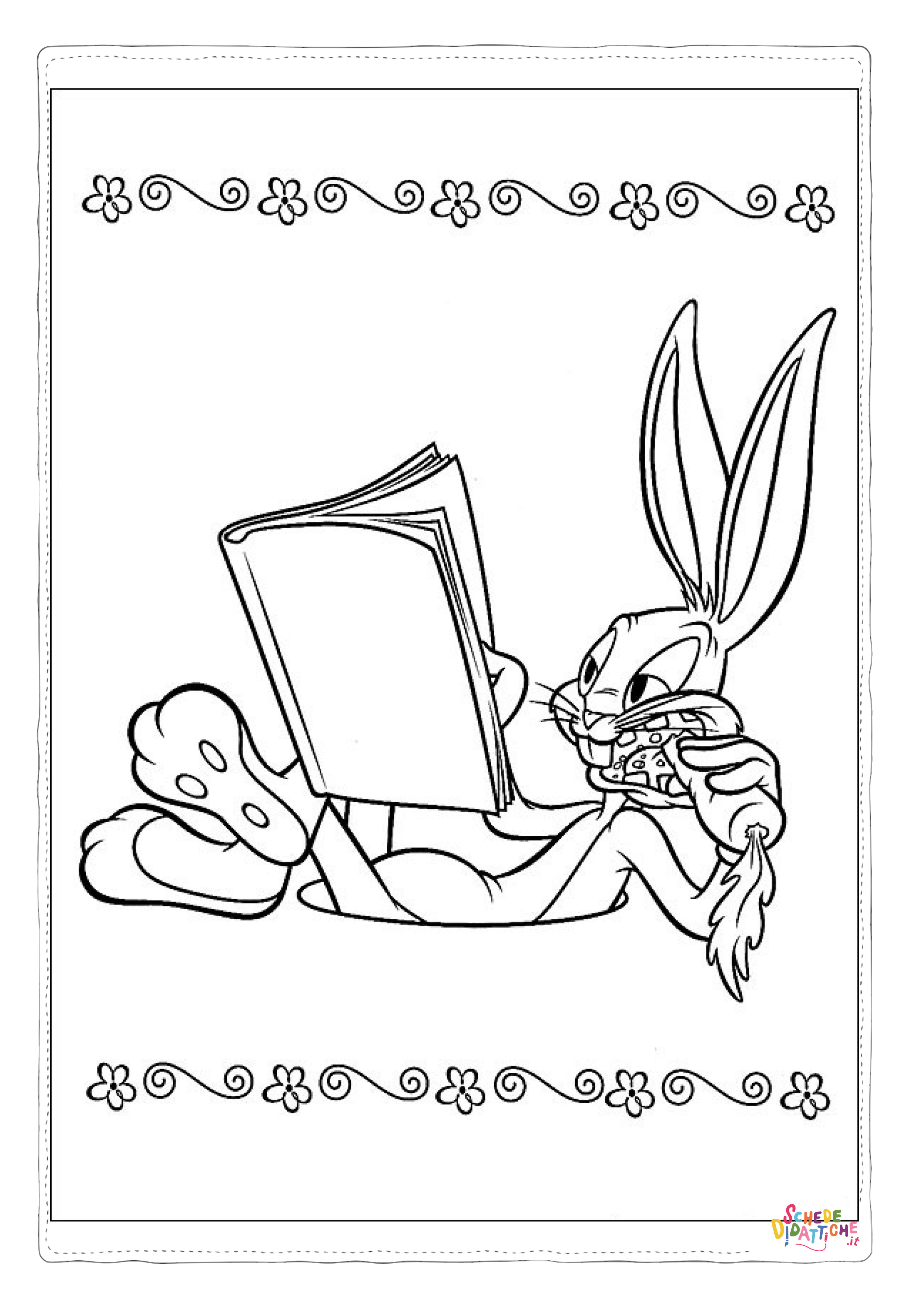 Disegno "Disegno di Bugs Bunny da stampare e colorare 45" Disegno di Bugs Bunny da stampare e colorare 45
