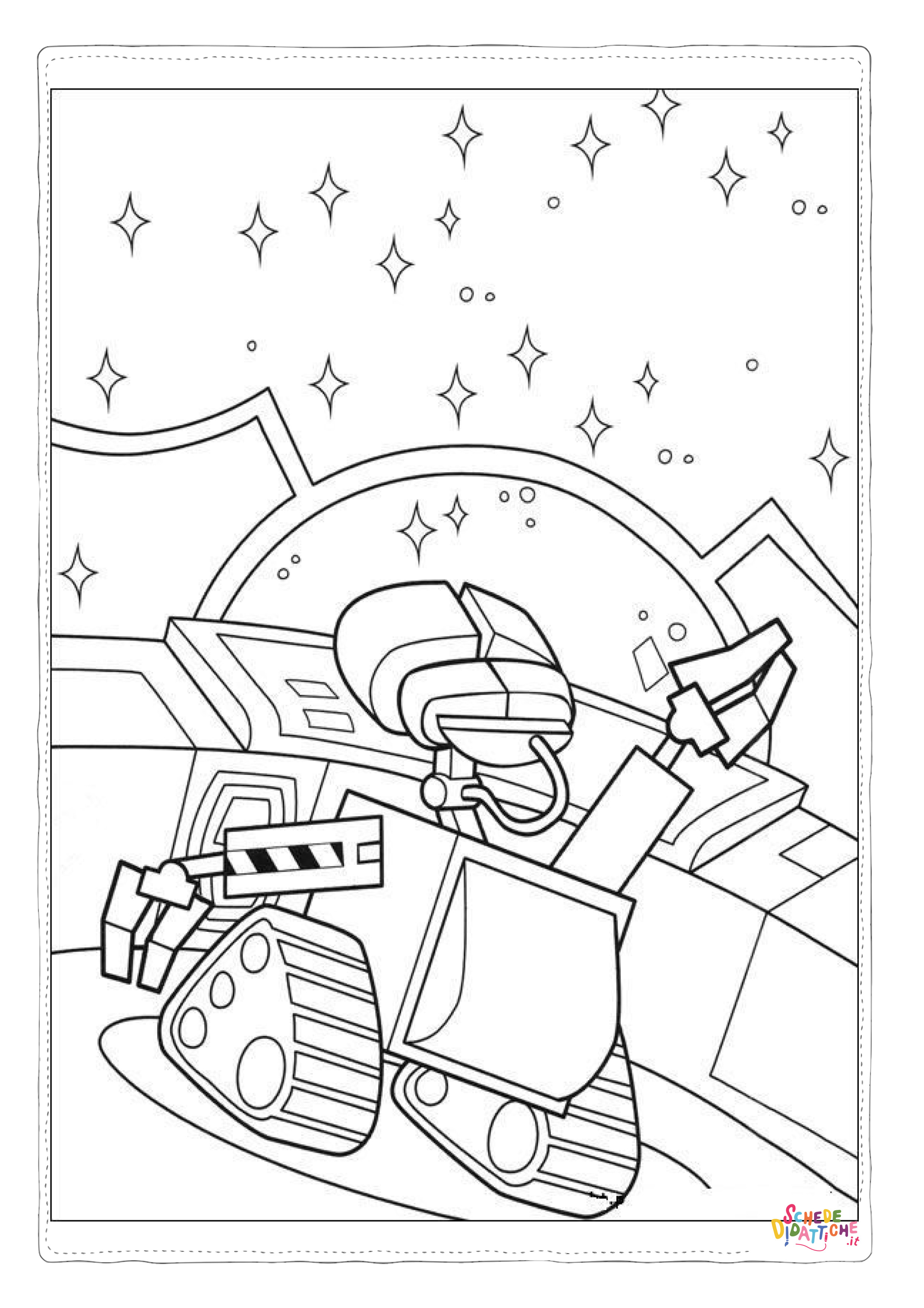 Disegno "Disegno di Wall-E da stampare e colorare 32" Disegno di Wall-E da stampare e colorare 32