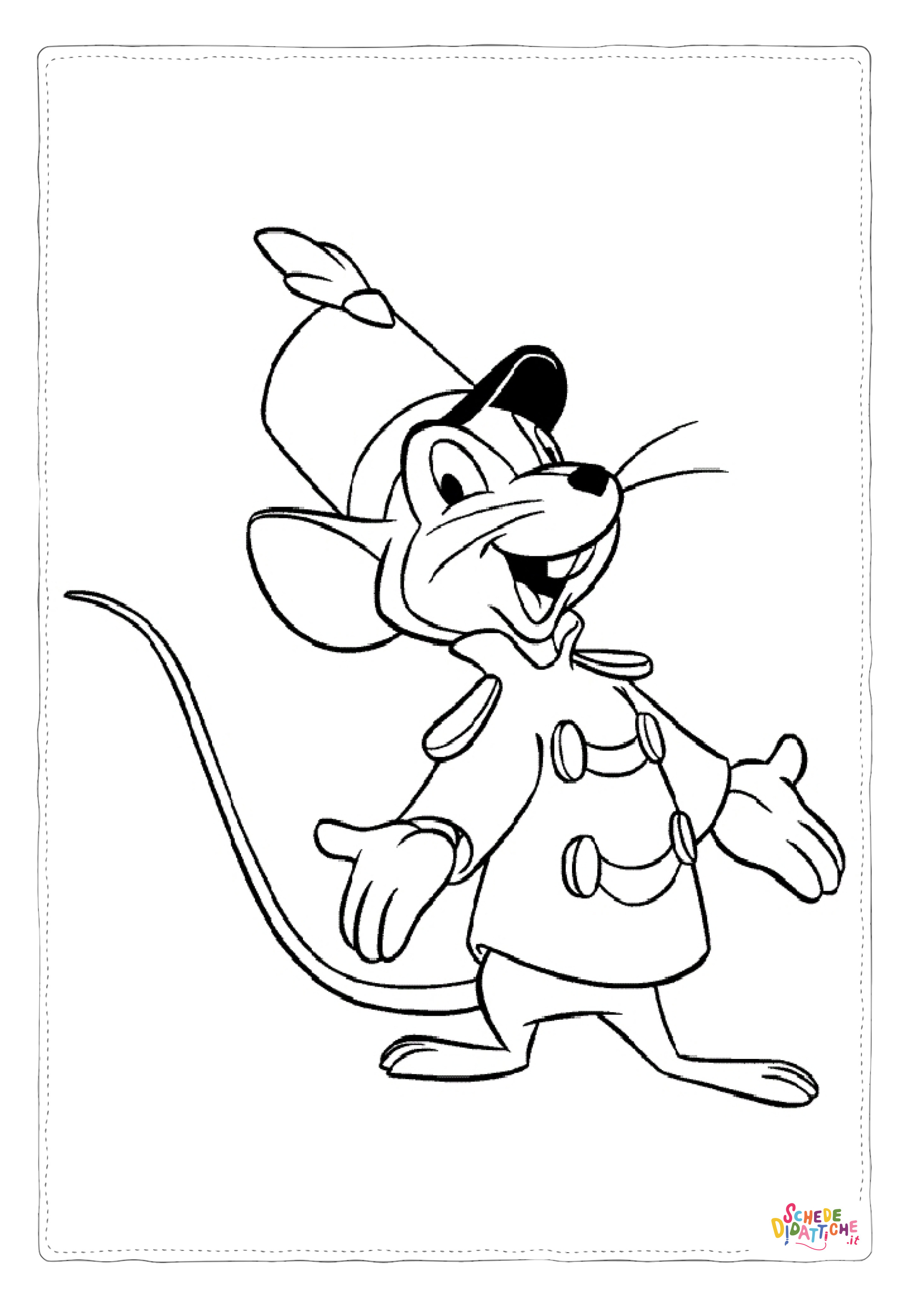 Disegno di Dumbo da stampare e colorare 23