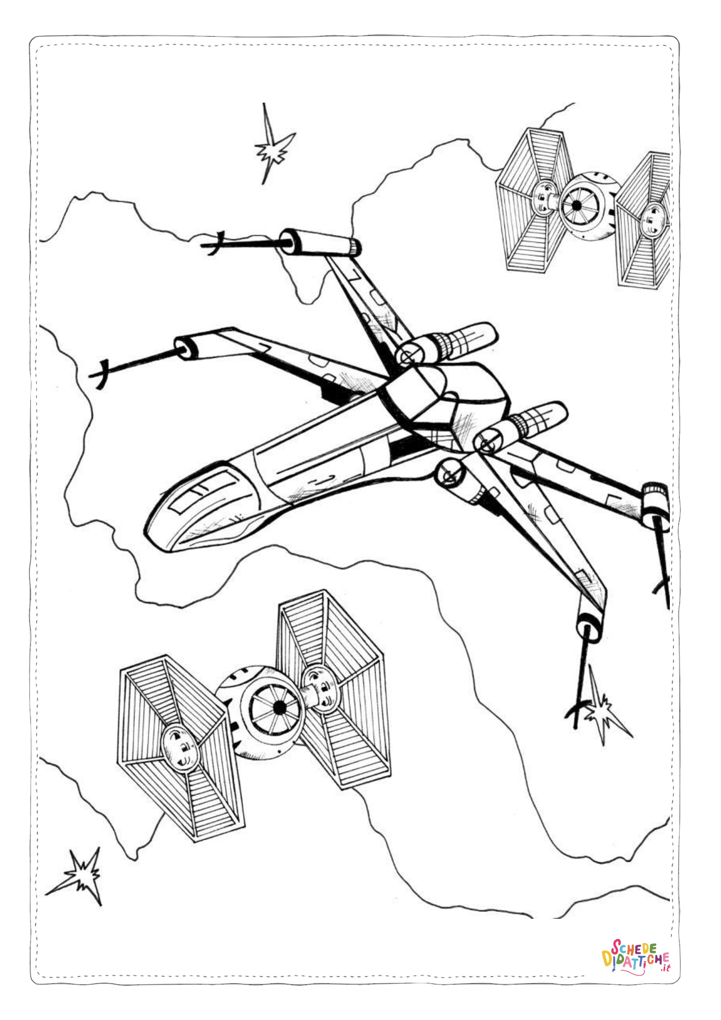 Disegno "Disegno di Star Wars da stampare e colorare 1" Disegno di Star Wars da stampare e colorare 1