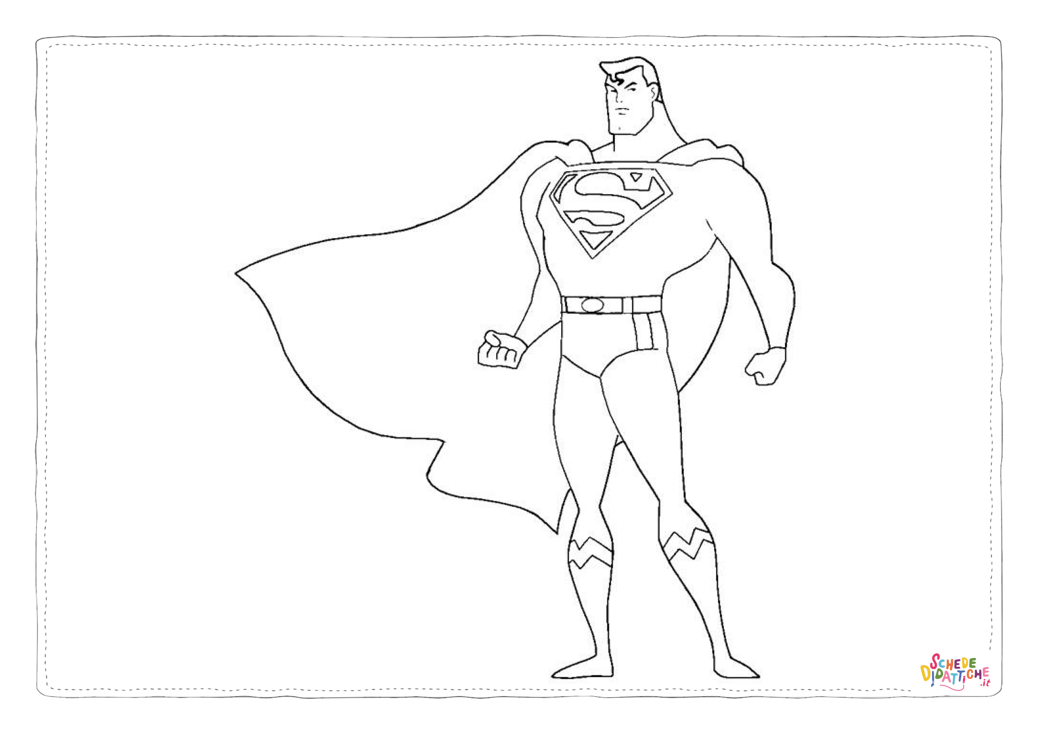 Disegno di Superman da stampare e colorare 11