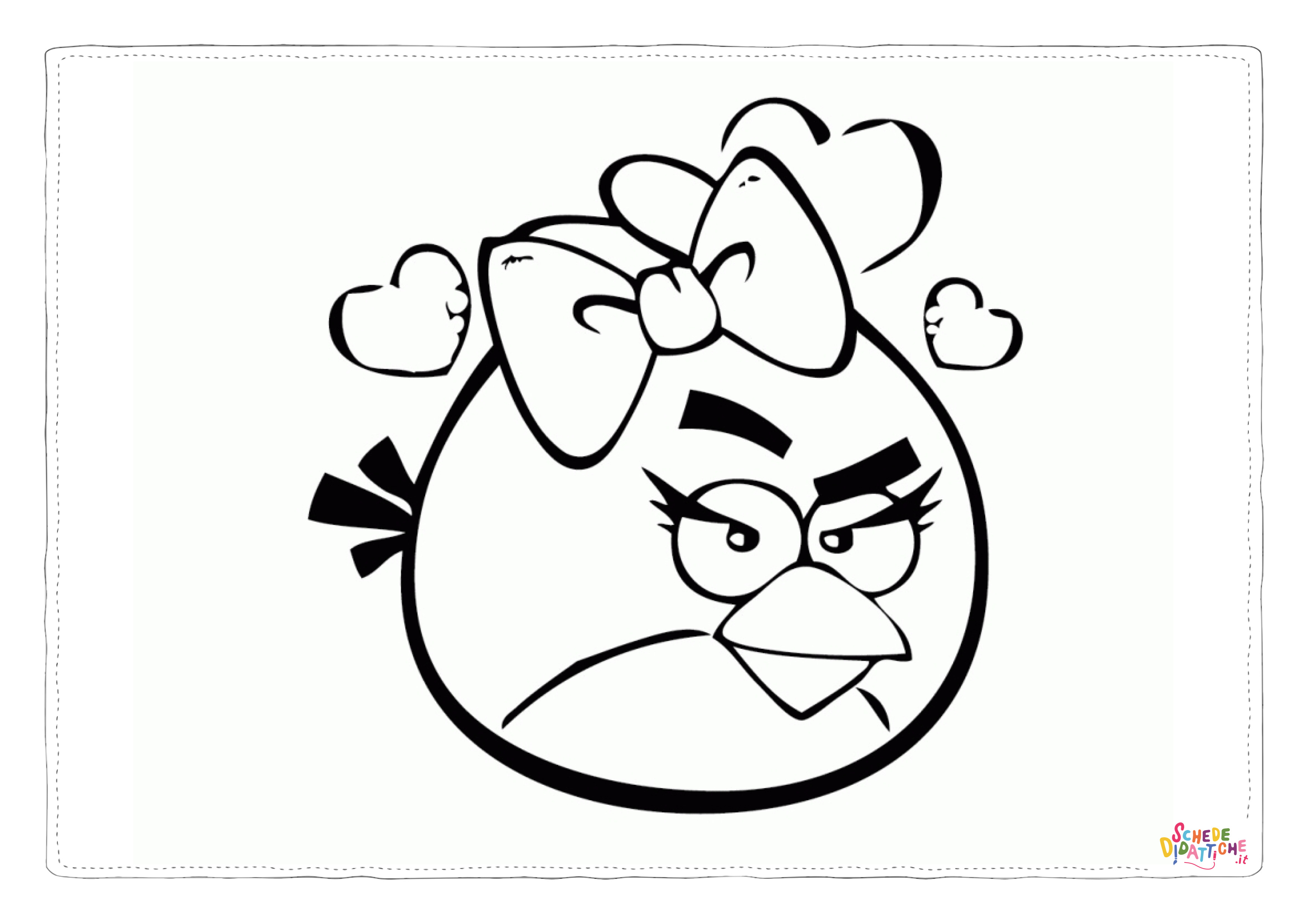 Disegno "Disegno di Angry birds da stampare e colorare 36" Disegno di Angry birds da stampare e colorare 36