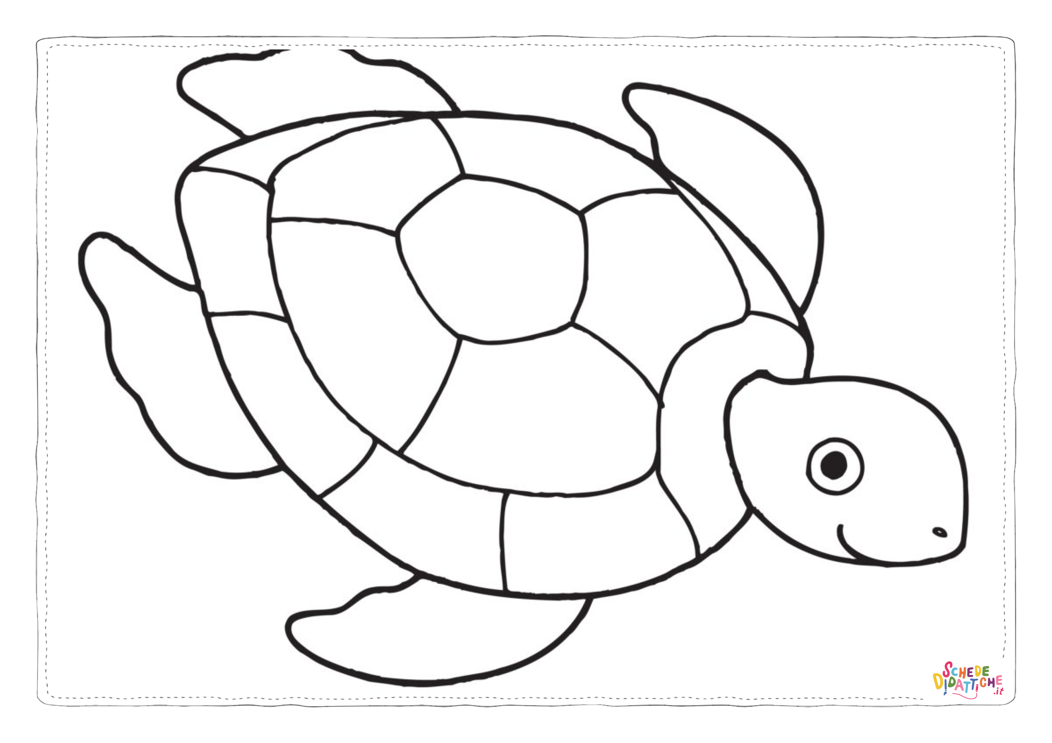 Disegno "Disegno di tartaruga di mare da stampare e colorare 16" Disegno di tartaruga di mare da stampare e colorare 16