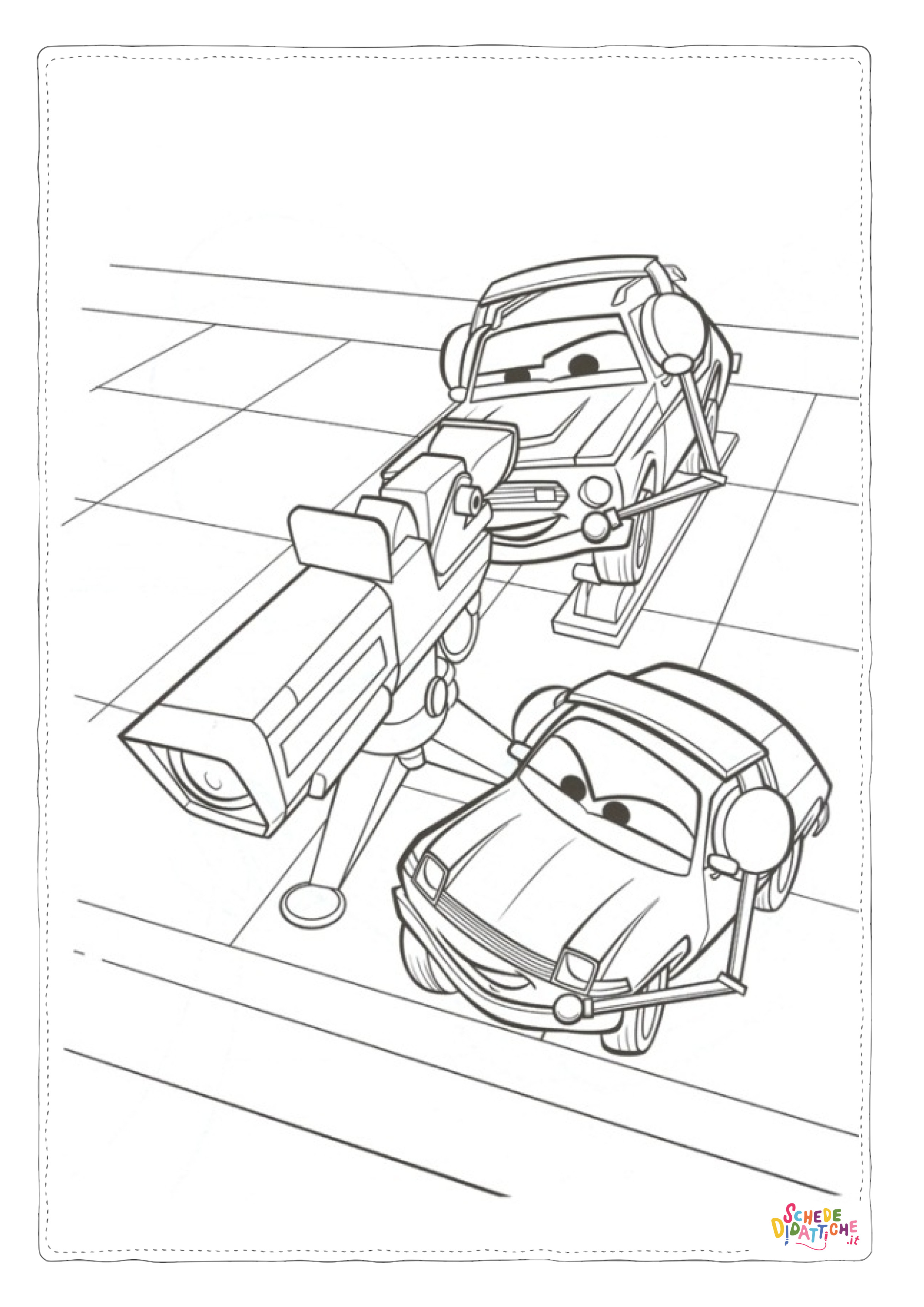 Disegno di Cars da stampare e colorare 147
