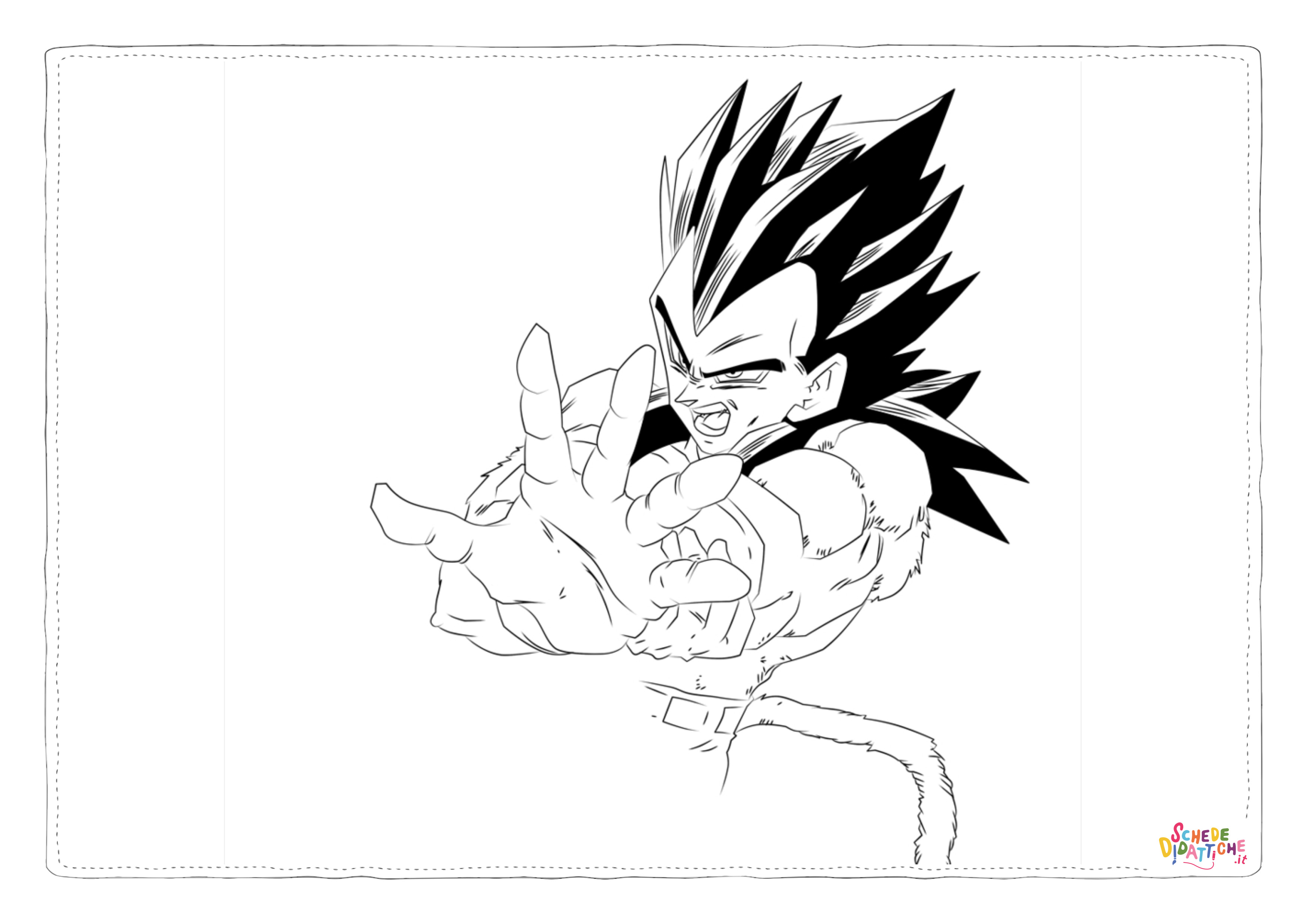Disegno "Disegno di Dragon Ball da stampare e colorare 130" Disegno di Dragon Ball da stampare e colorare 130