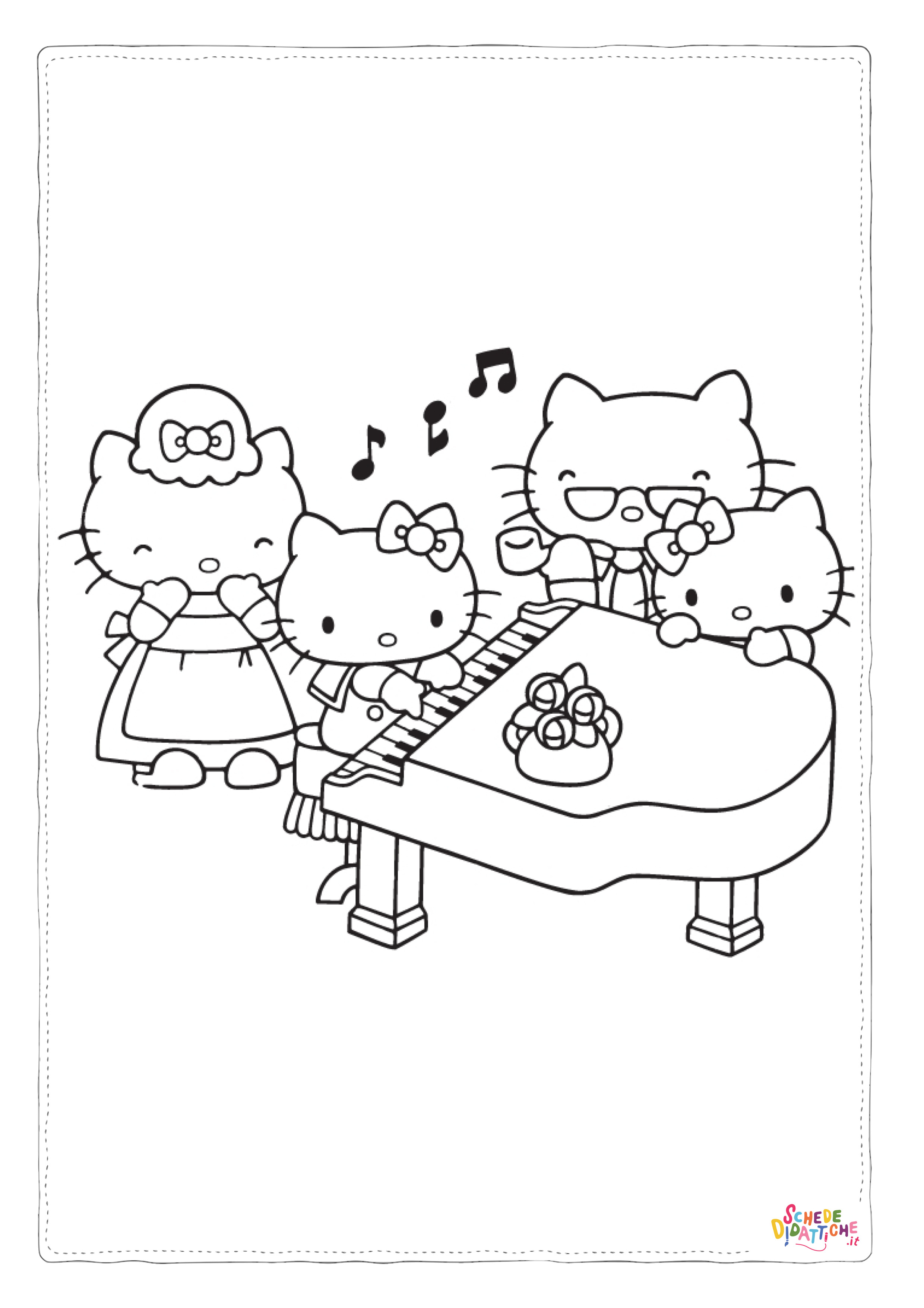 Disegno "Disegno di Hello Kitty da stampare e colorare 41" Disegno di Hello Kitty da stampare e colorare 41