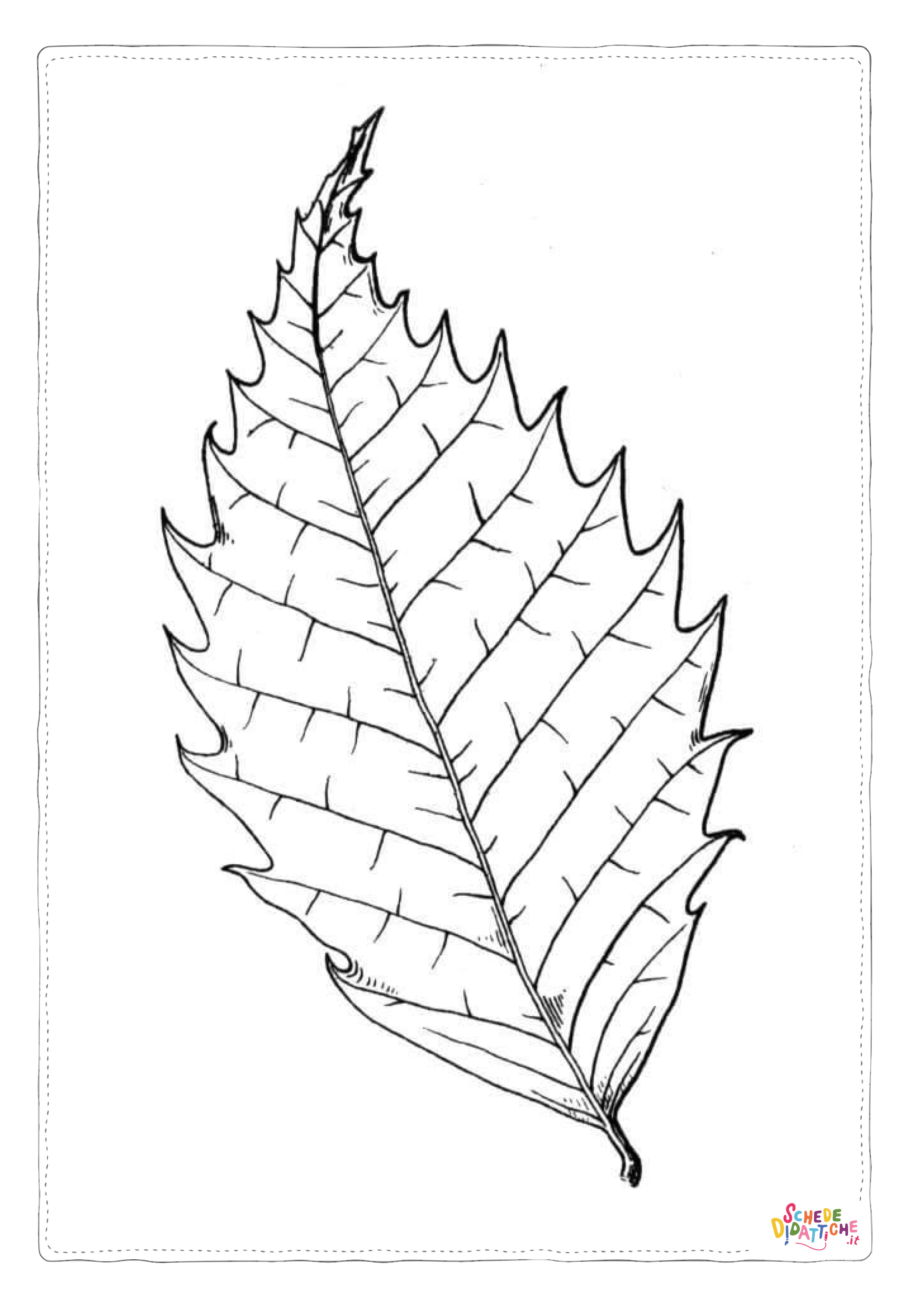 Disegno "Disegno di foglia da stampare e colorare 179" Disegno di foglia da stampare e colorare 179