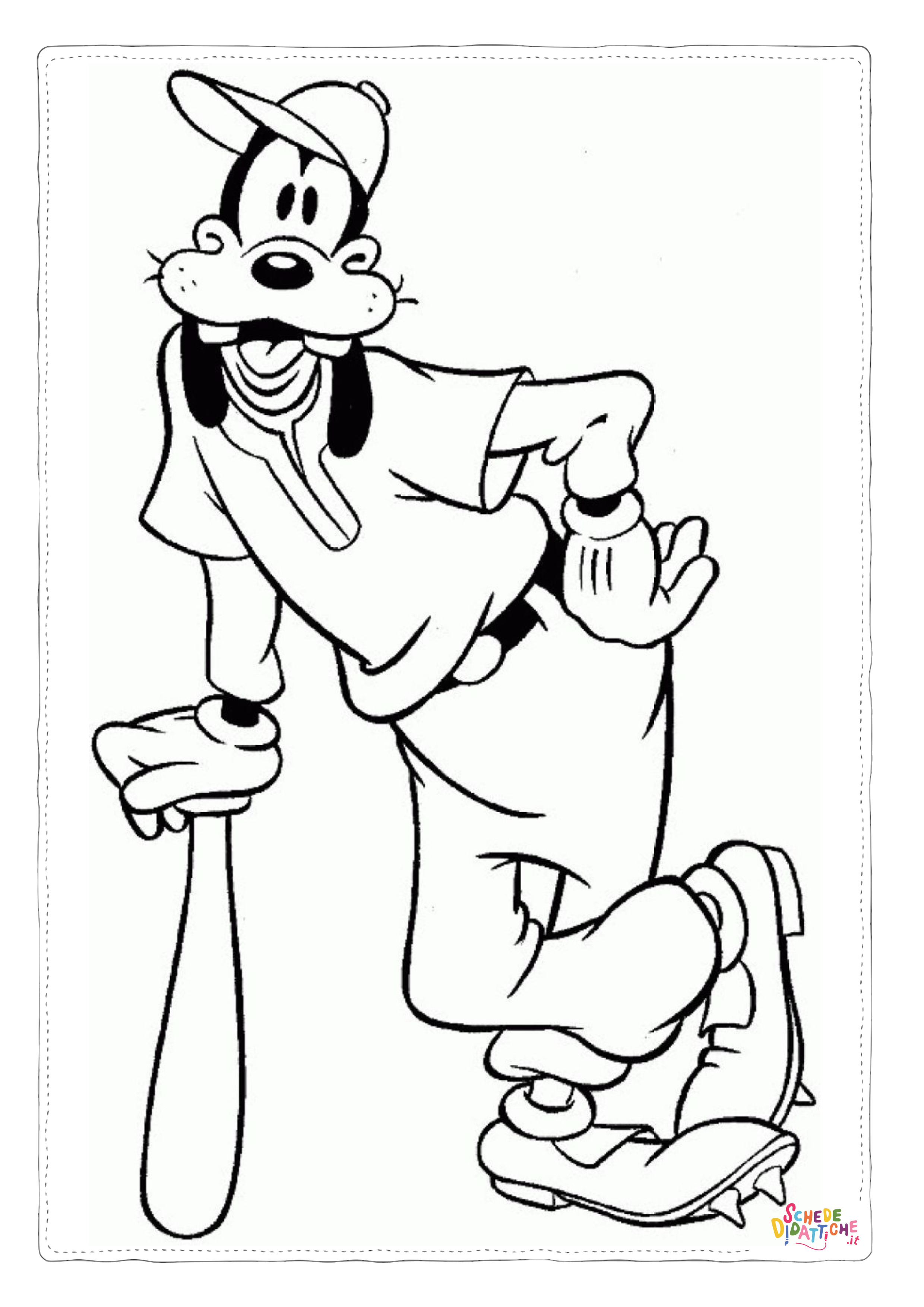 Disegno "Disegno di Pippo da stampare e colorare 76" Disegno di Pippo da stampare e colorare 76