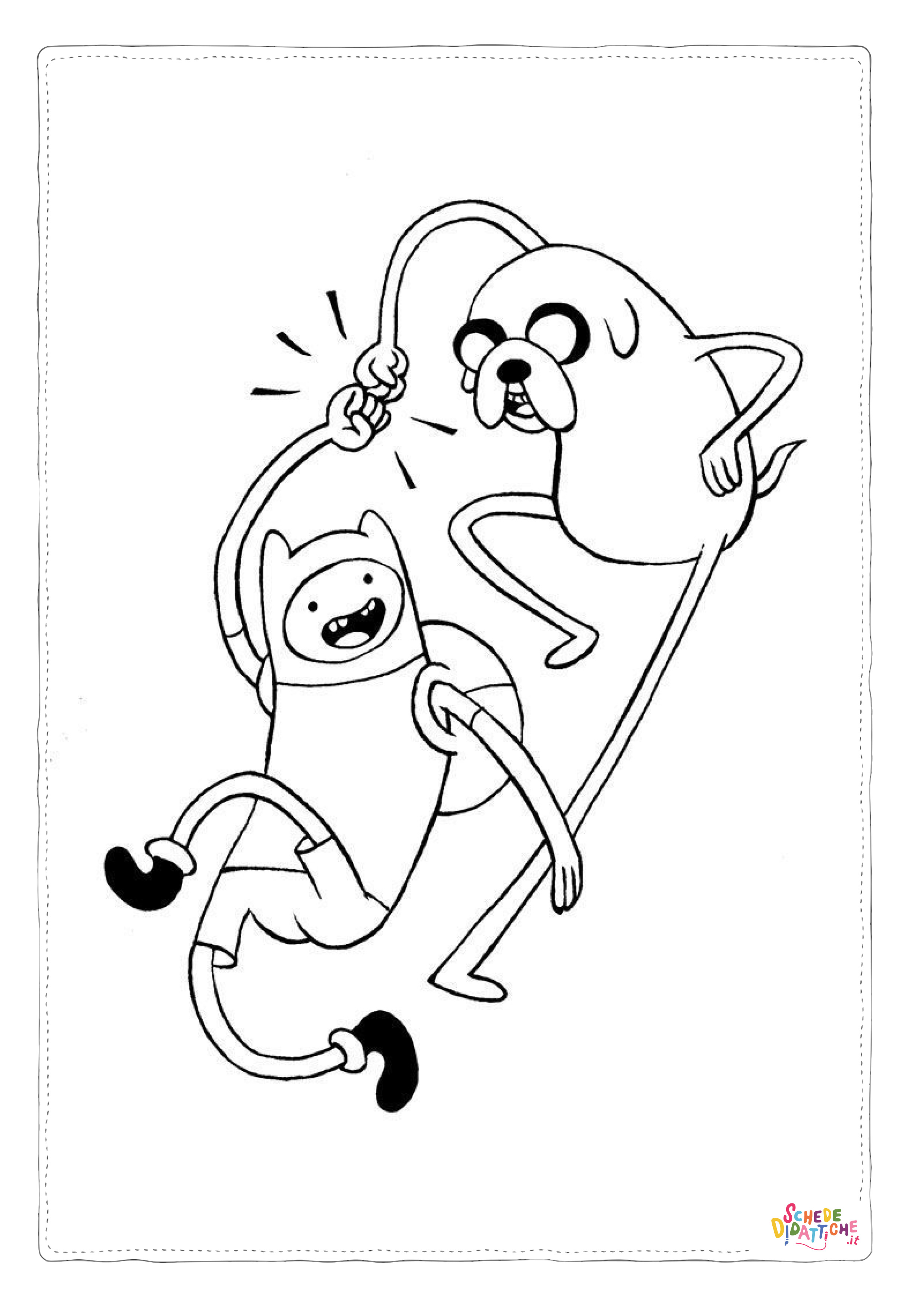 Disegno di Adventure Time da stampare e colorare 6