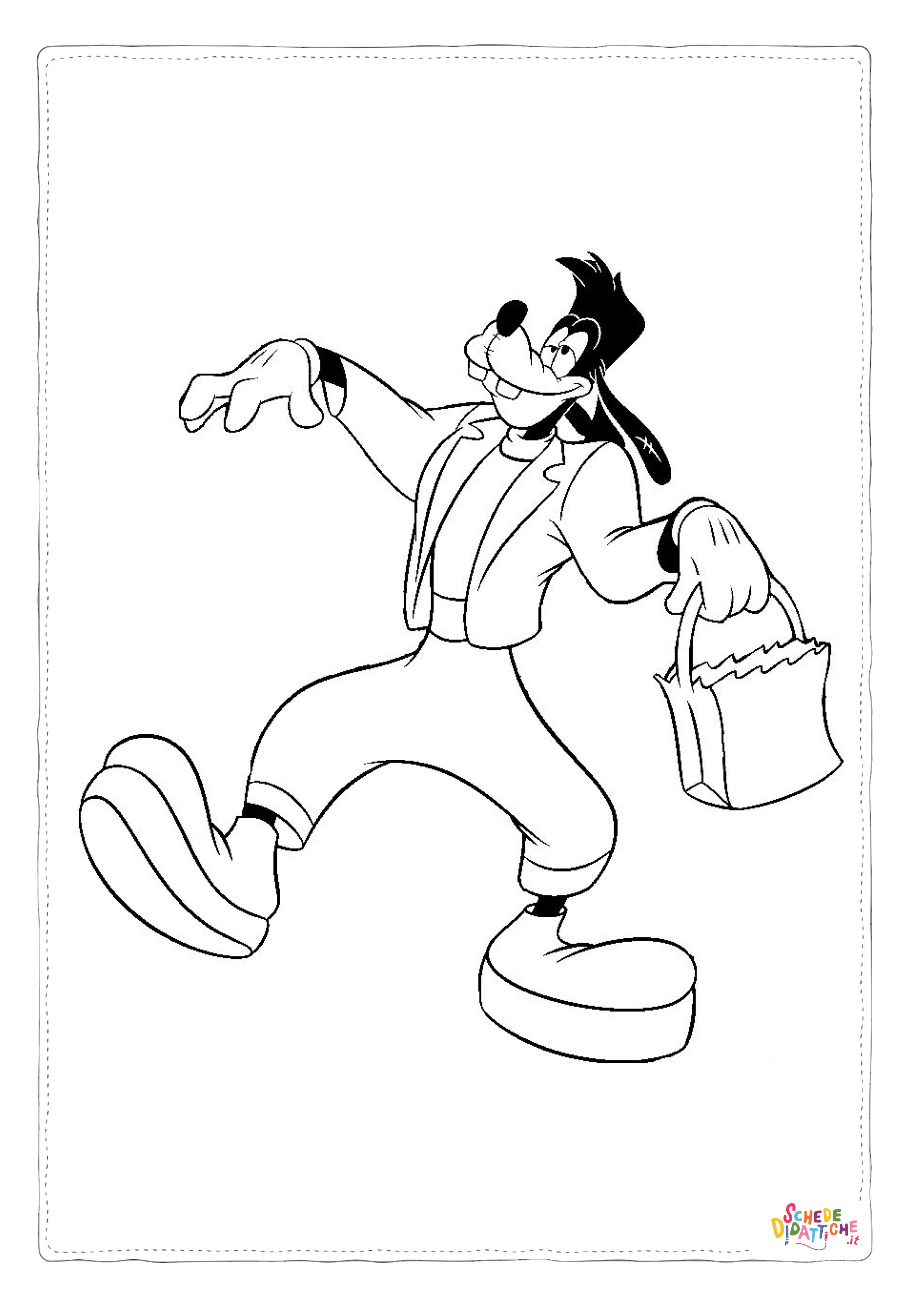 Disegno di Pippo da stampare e colorare 70