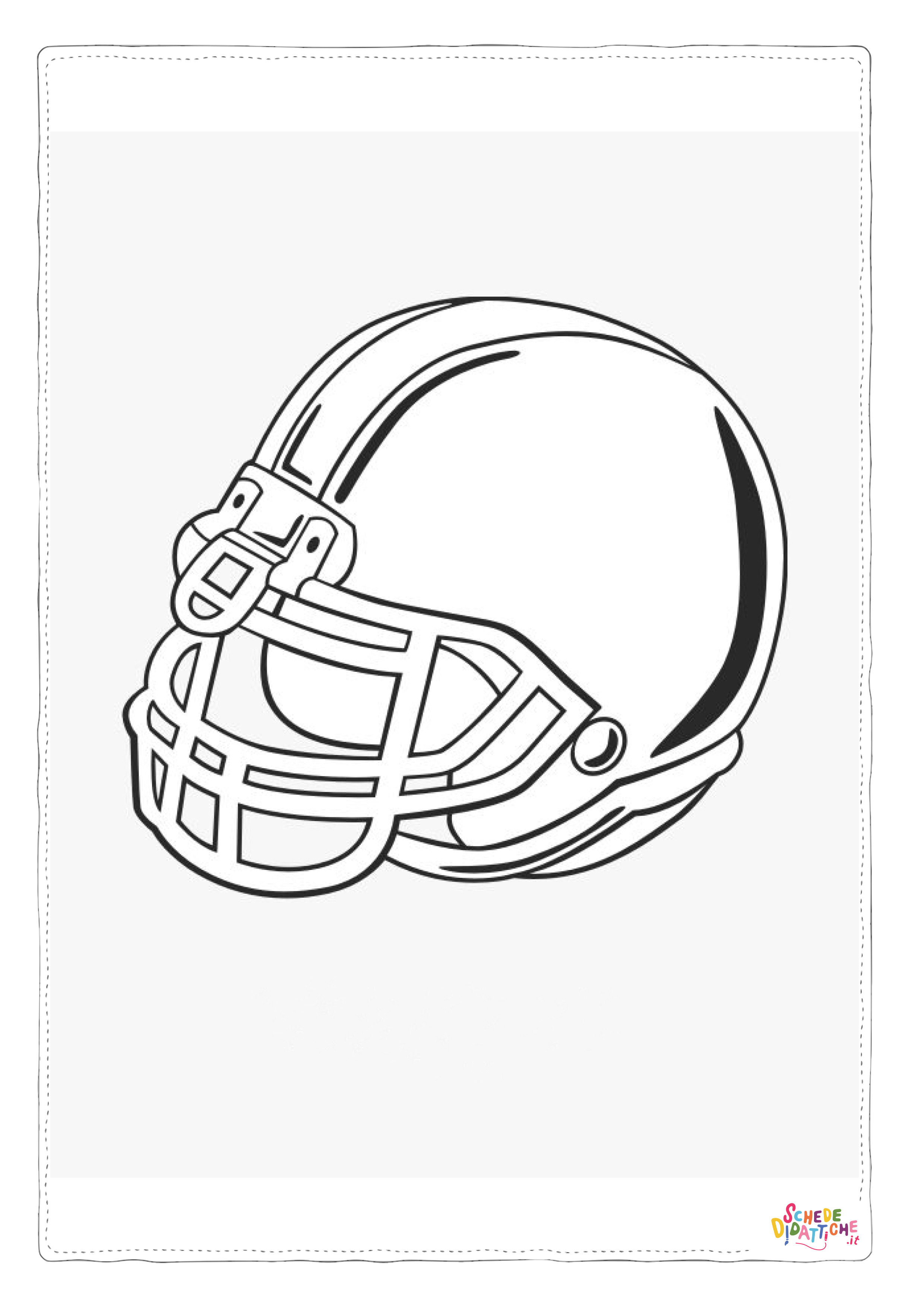 Disegno di football americano da stampare e colorare 15