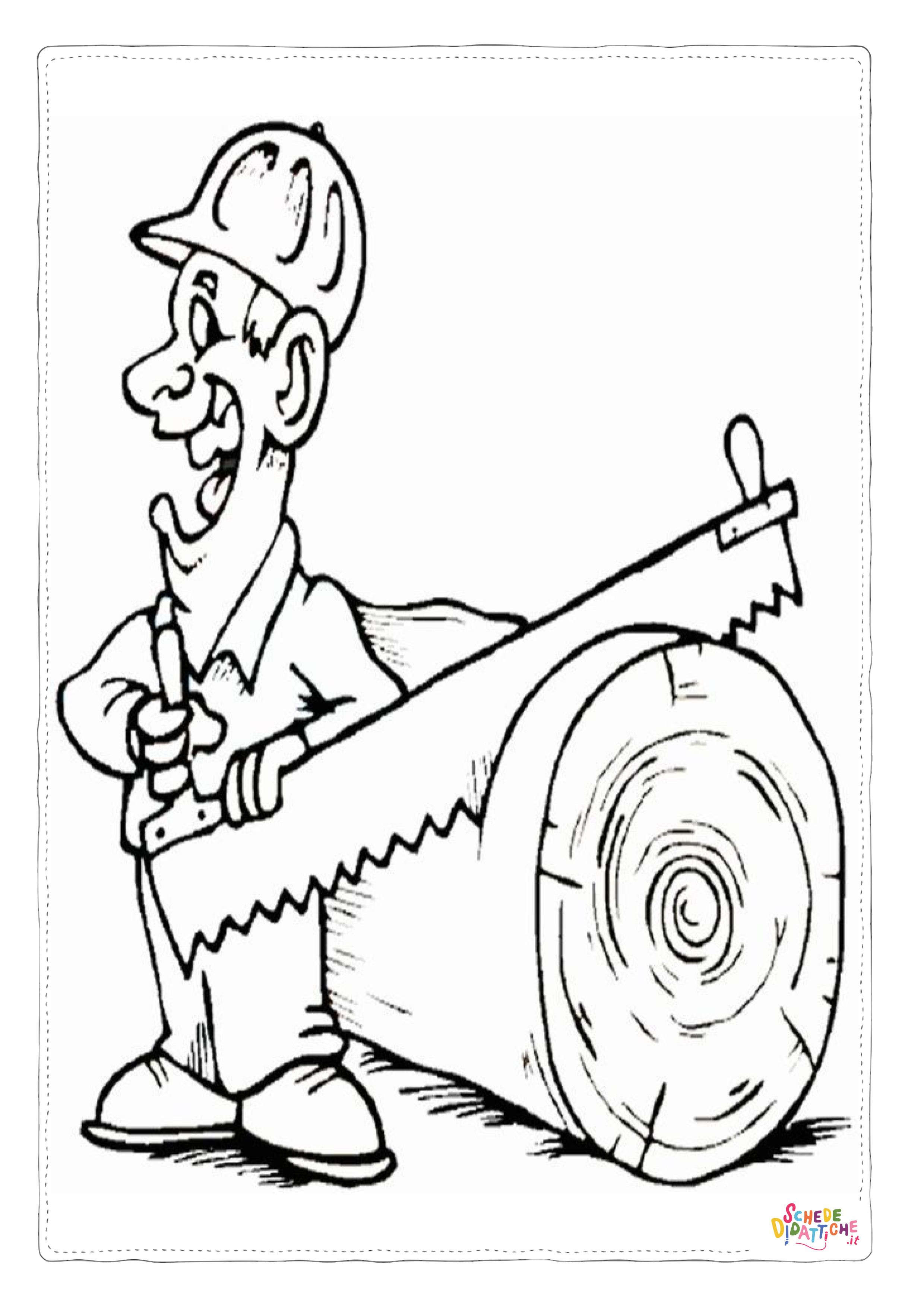 Disegno "Disegno di falegname da stampare e colorare 6" Disegno di falegname da stampare e colorare 6