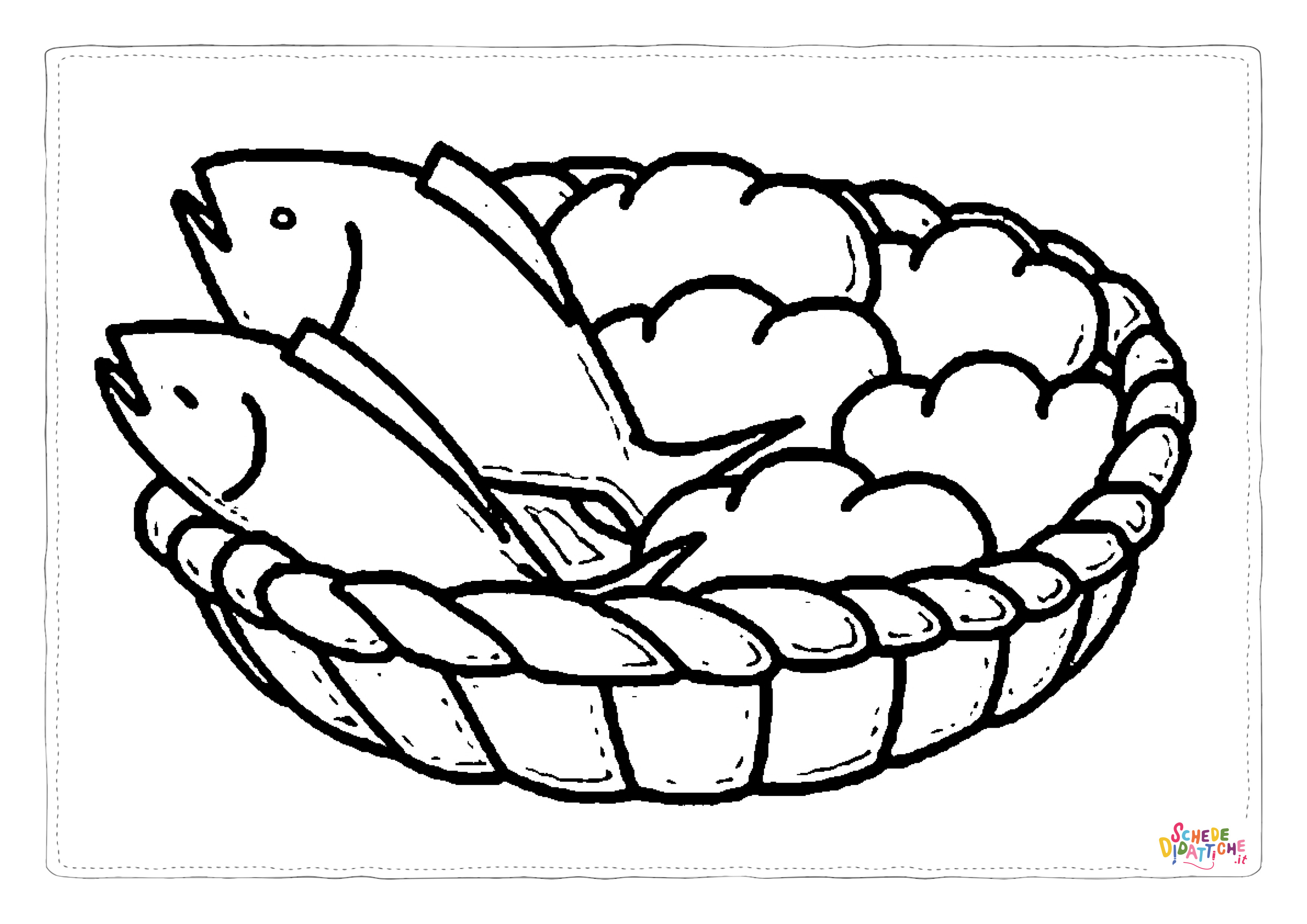 Disegno di pesce da stampare e colorare 123