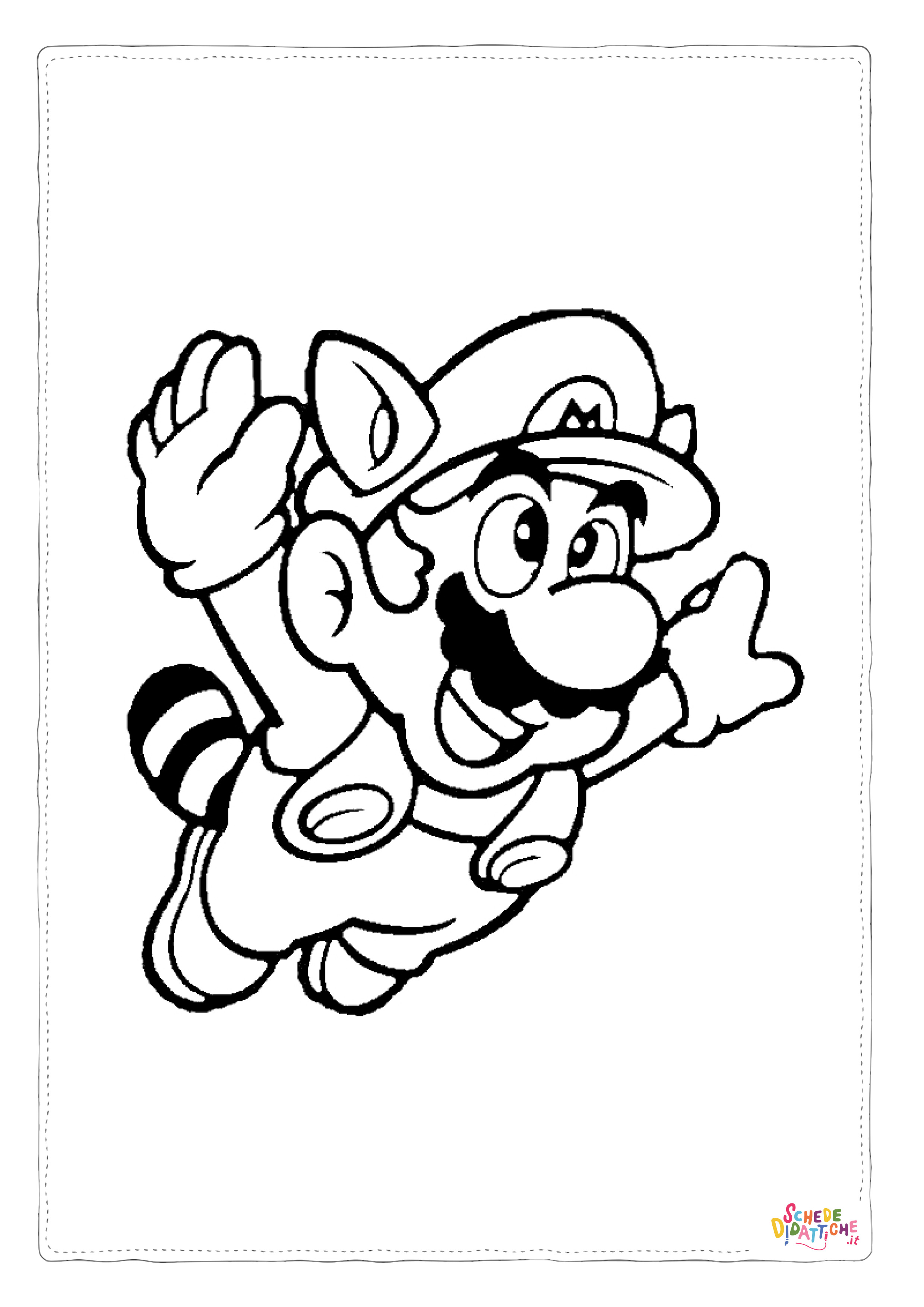 Disegno "Disegno di Super Mario da stampare e colorare 54" Disegno di Super Mario da stampare e colorare 54