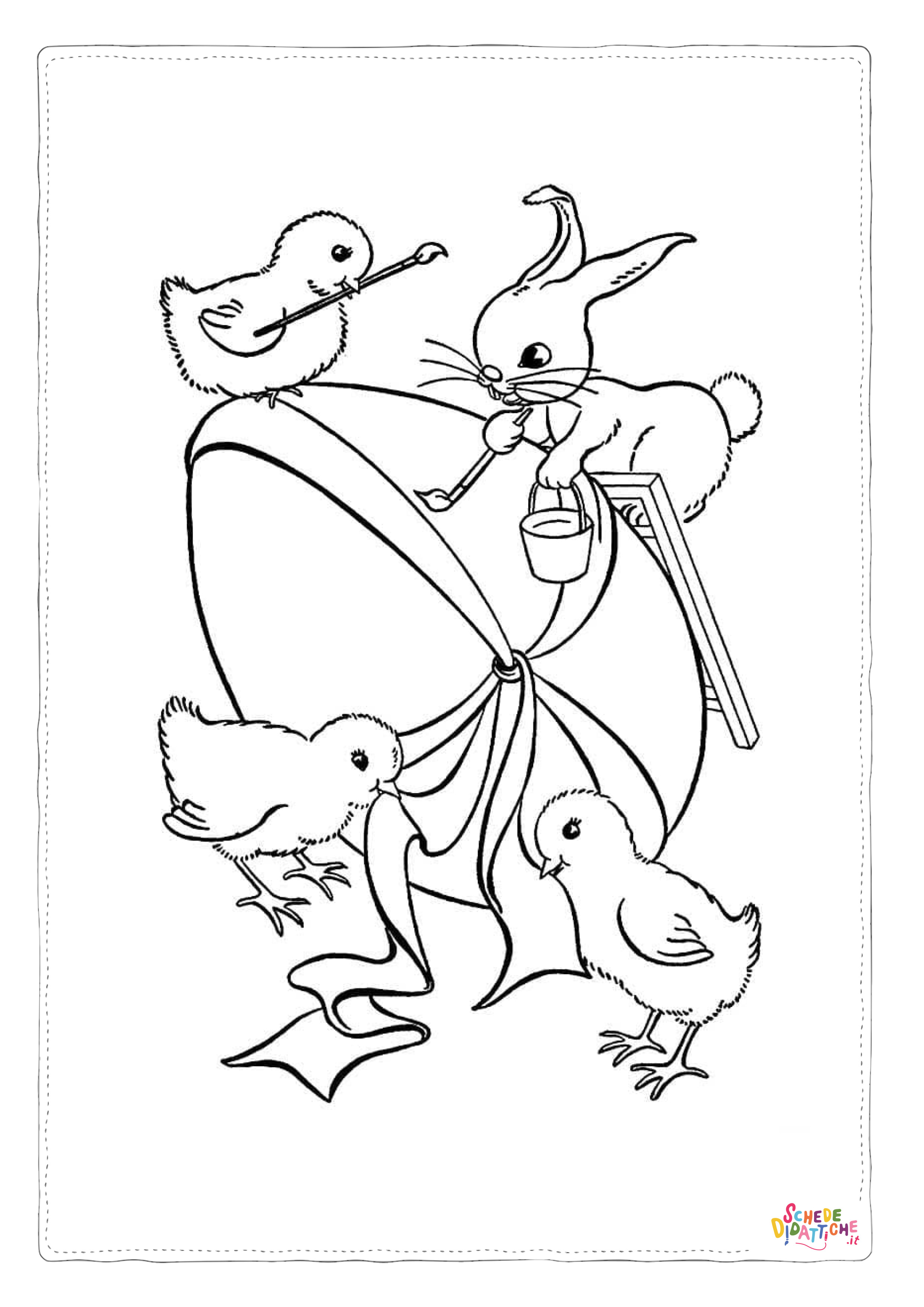 Disegno "Disegno di uovo di Pasqua da stampare e colorare 135" Disegno di uovo di Pasqua da stampare e colorare 135