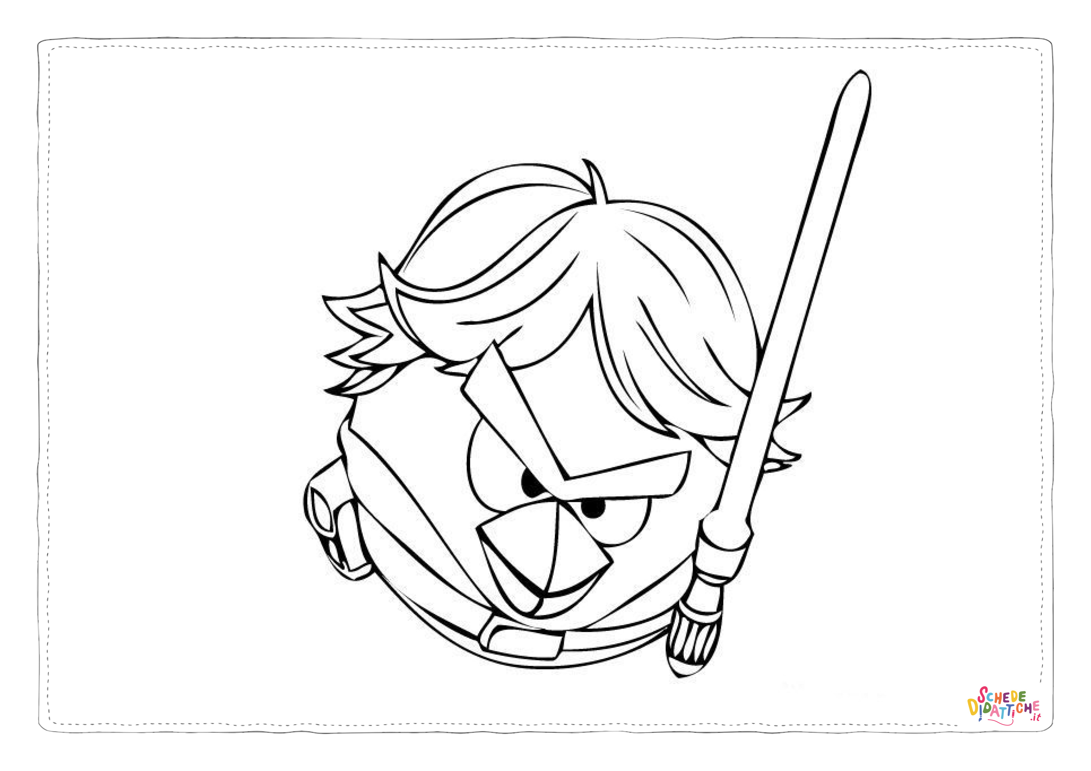 Disegno "Disegno di Angry birds da stampare e colorare 12" Disegno di Angry birds da stampare e colorare 12