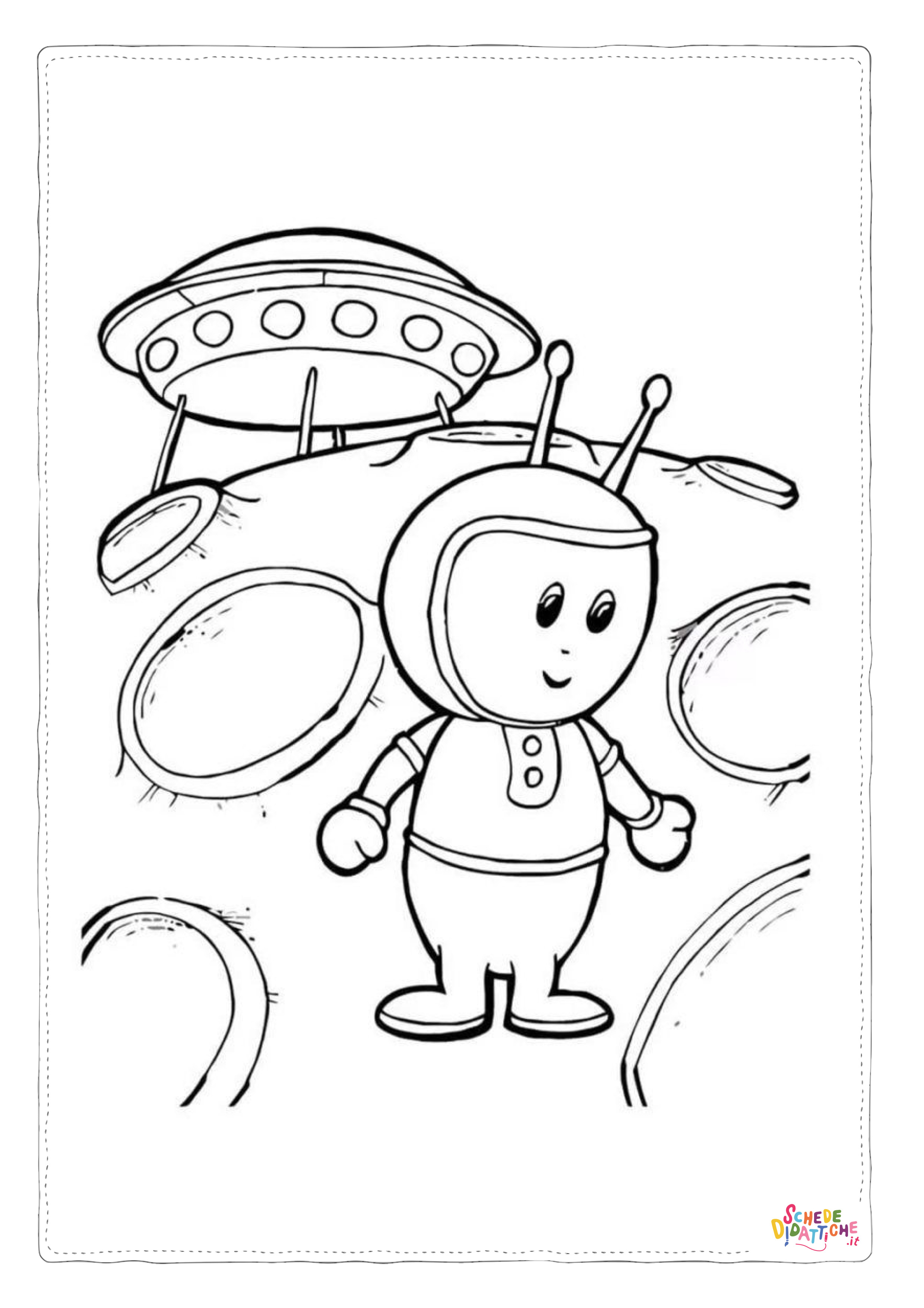 Disegno "Disegno di alieno da stampare e colorare 30" Disegno di alieno da stampare e colorare 30