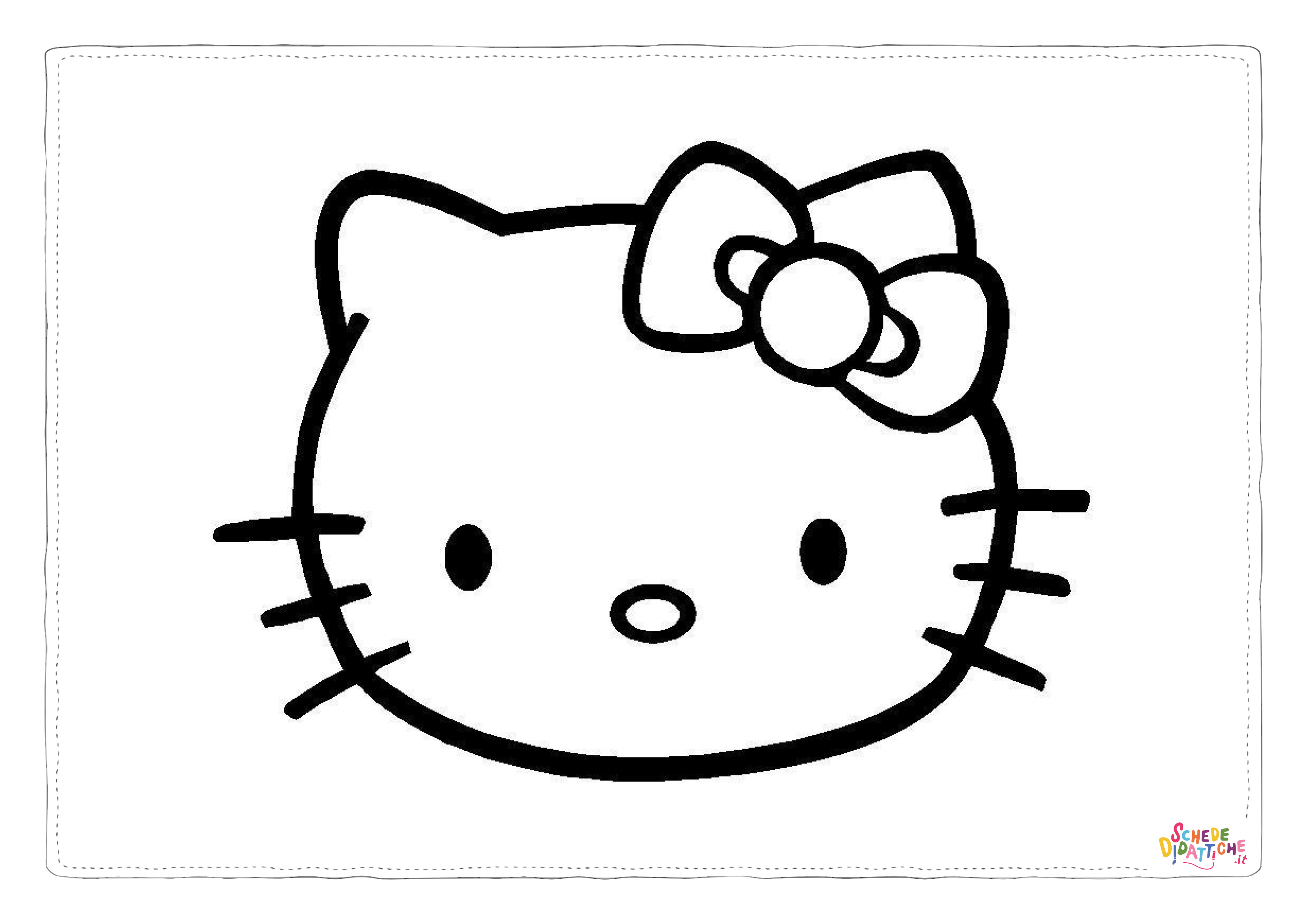 Disegno "Disegno di Hello Kitty da stampare e colorare 191" Disegno di Hello Kitty da stampare e colorare 191