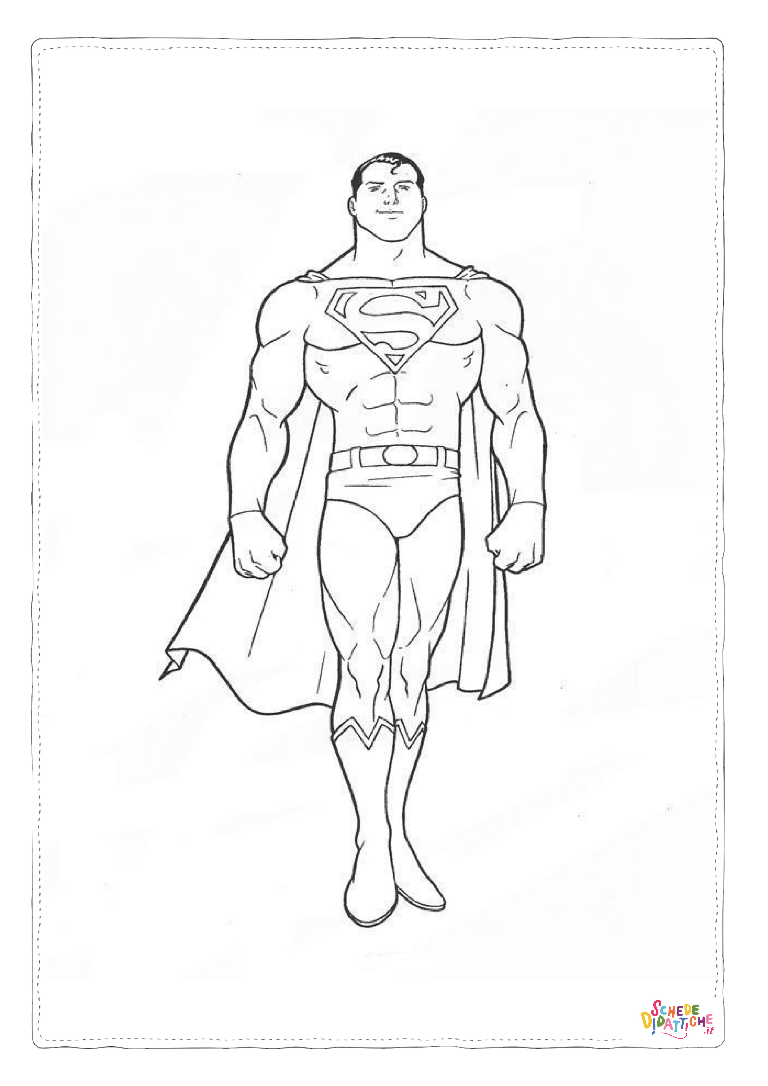 Disegno "Disegno di Superman da stampare e colorare 39" Disegno di Superman da stampare e colorare 39