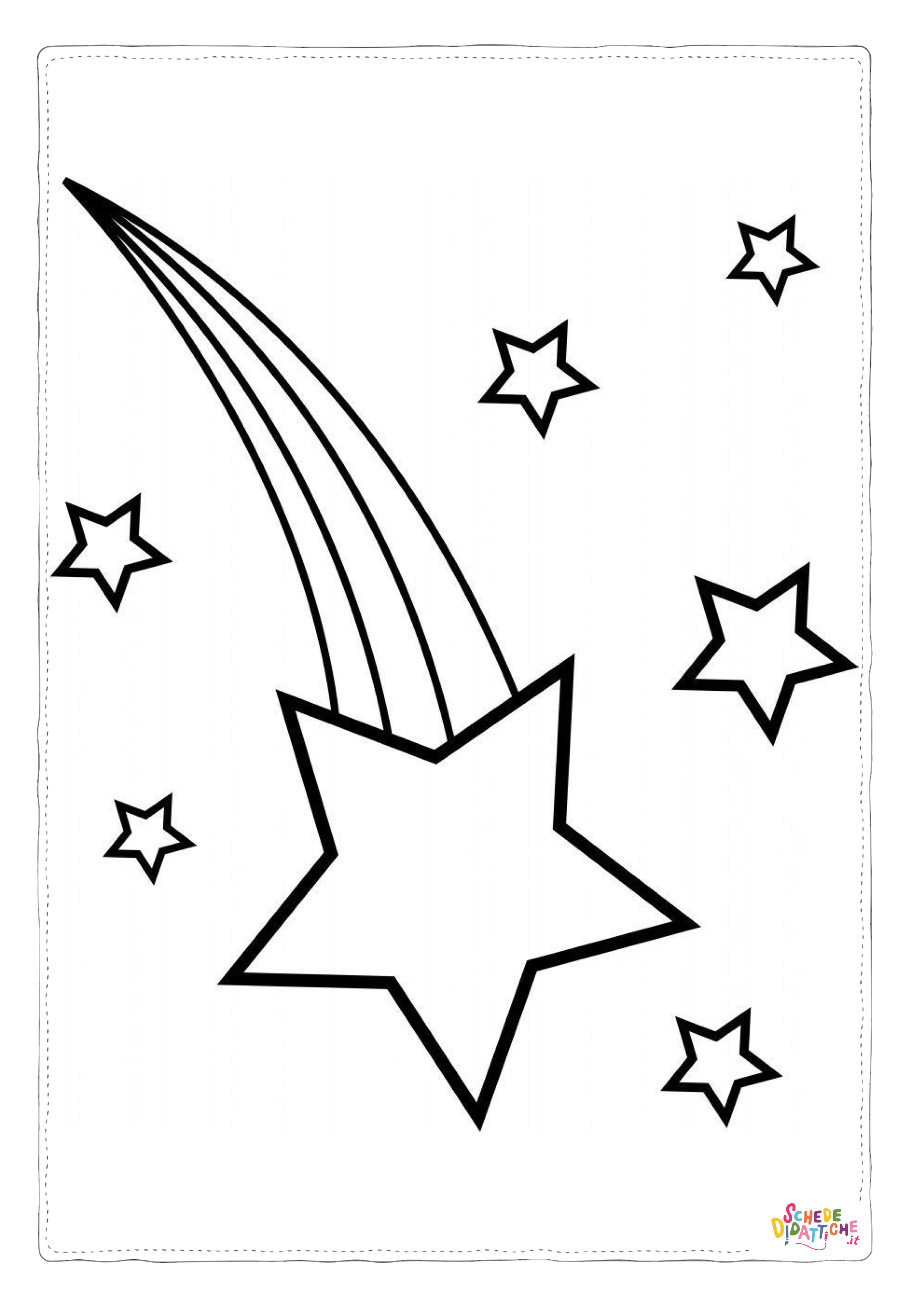 Disegno di stella da stampare e colorare 19