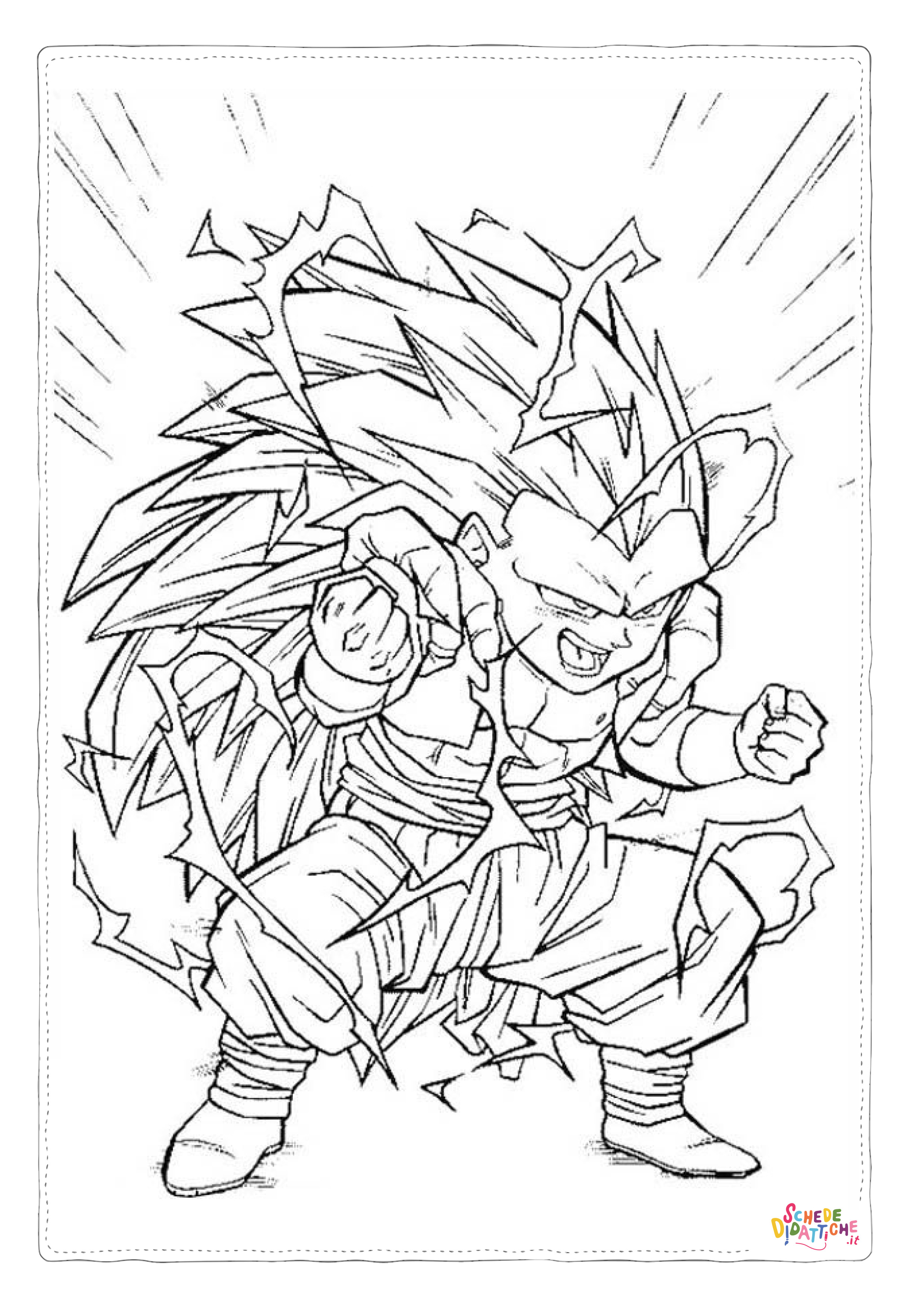 Disegno "Disegno di Dragon Ball da stampare e colorare 133" Disegno di Dragon Ball da stampare e colorare 133