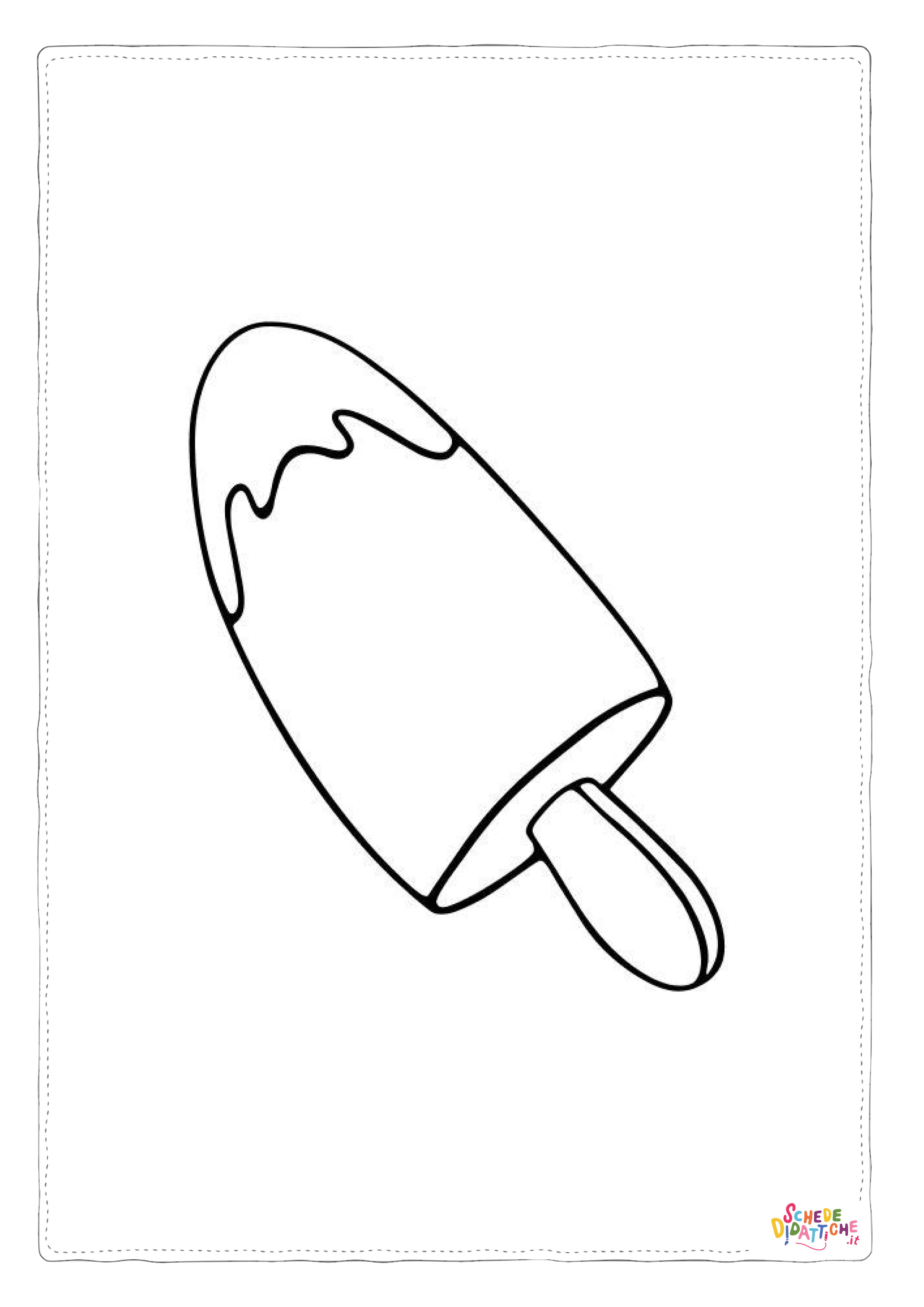 Disegno "Disegno di ghiacciolo da stampare e colorare 5" Disegno di ghiacciolo da stampare e colorare 5