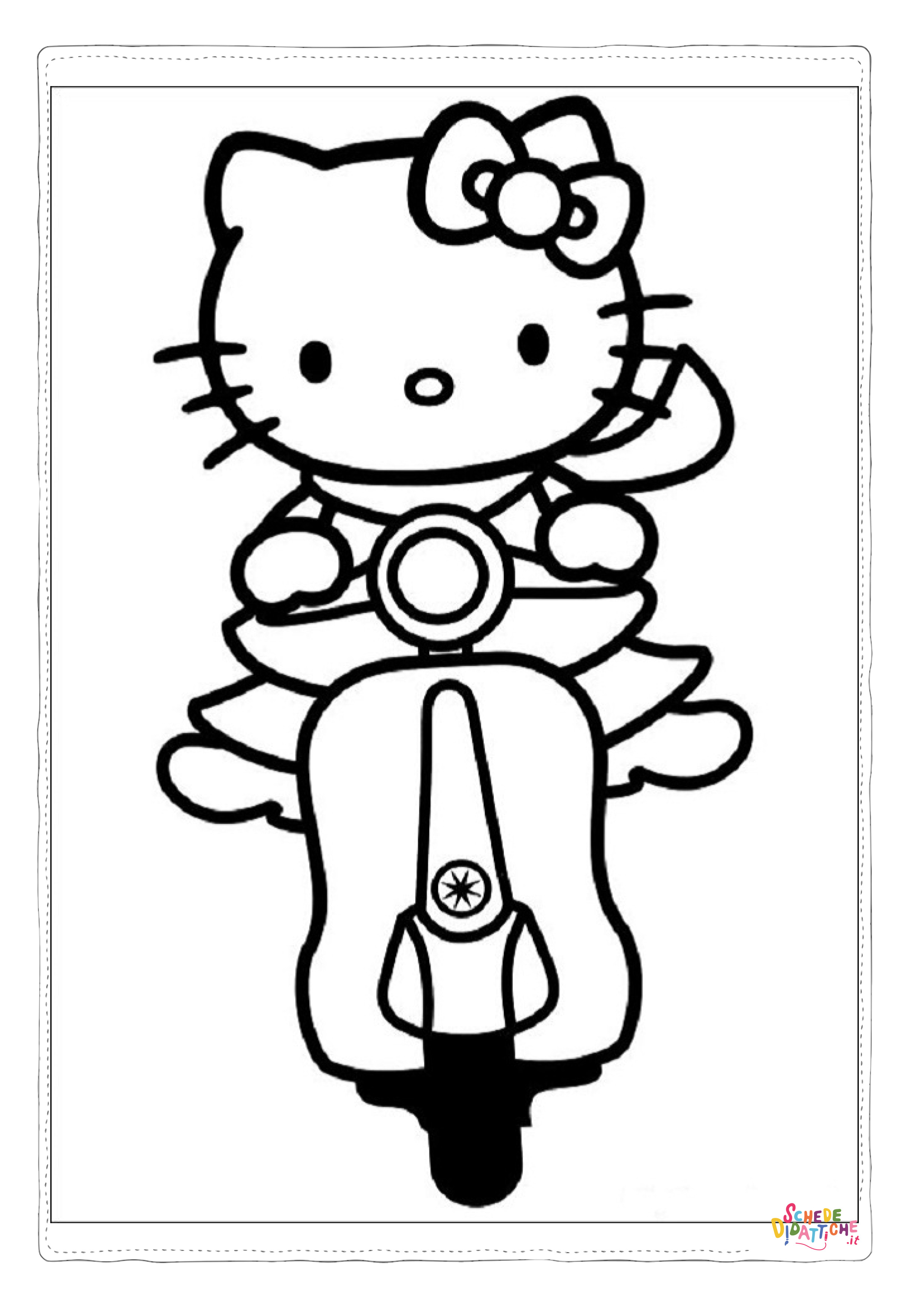 Disegno "Disegno di Hello Kitty da stampare e colorare 104" Disegno di Hello Kitty da stampare e colorare 104