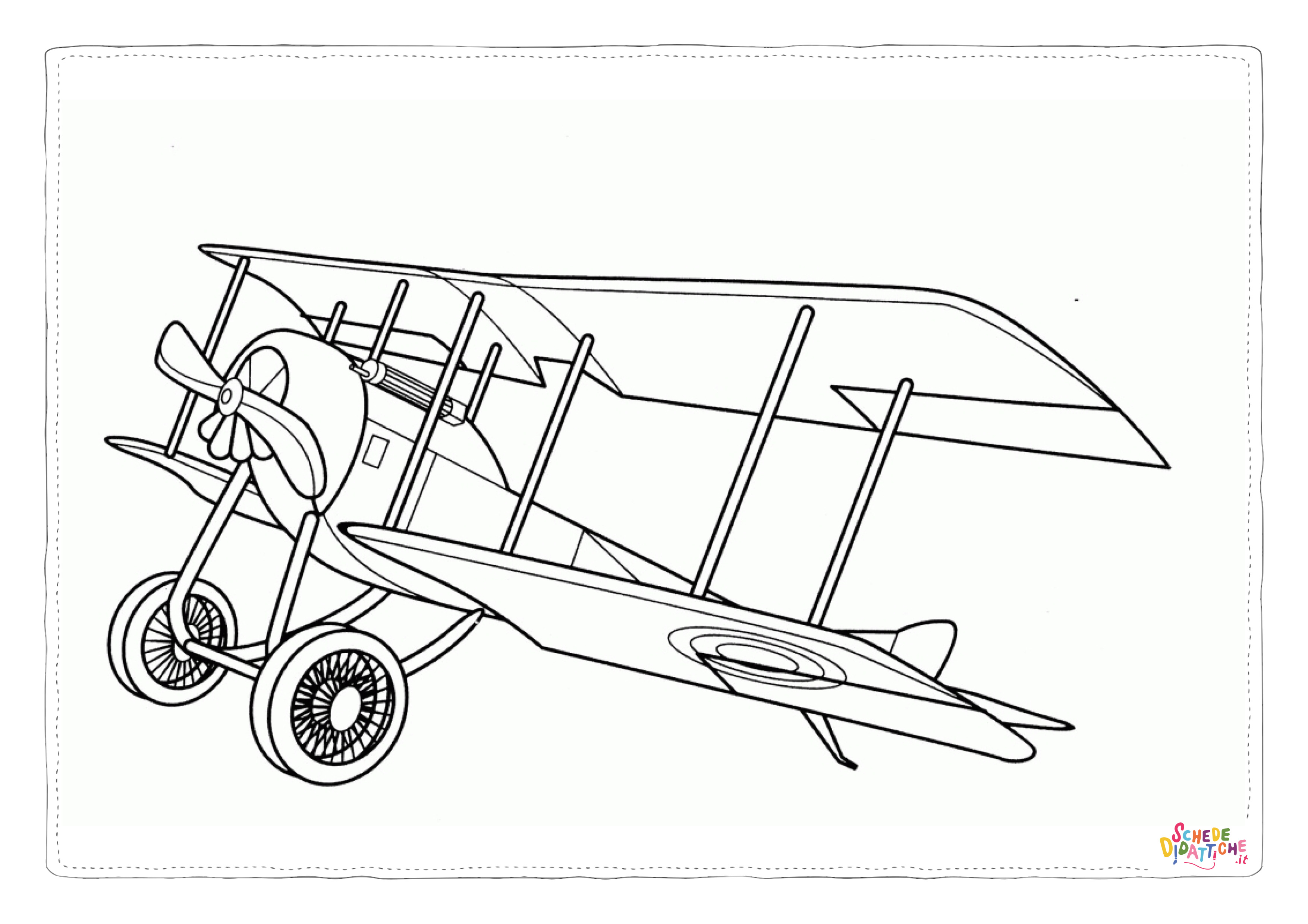 Disegno "Disegno di aereo militare da stampare e colorare 4" Disegno di aereo militare da stampare e colorare 4