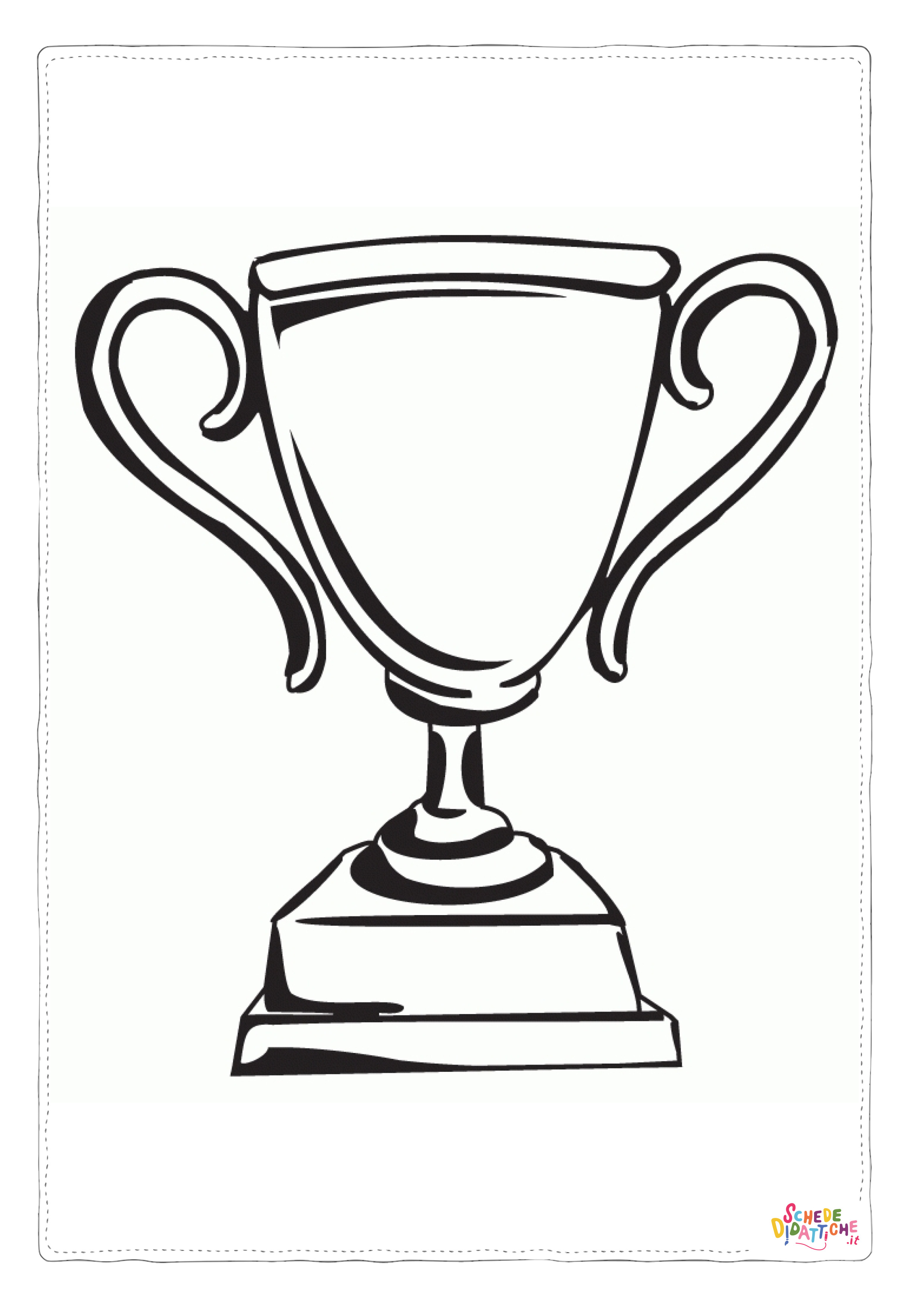 Disegno "Disegno di coppa e trofeo da stampare e colorare 4" Disegno di coppa e trofeo da stampare e colorare 4