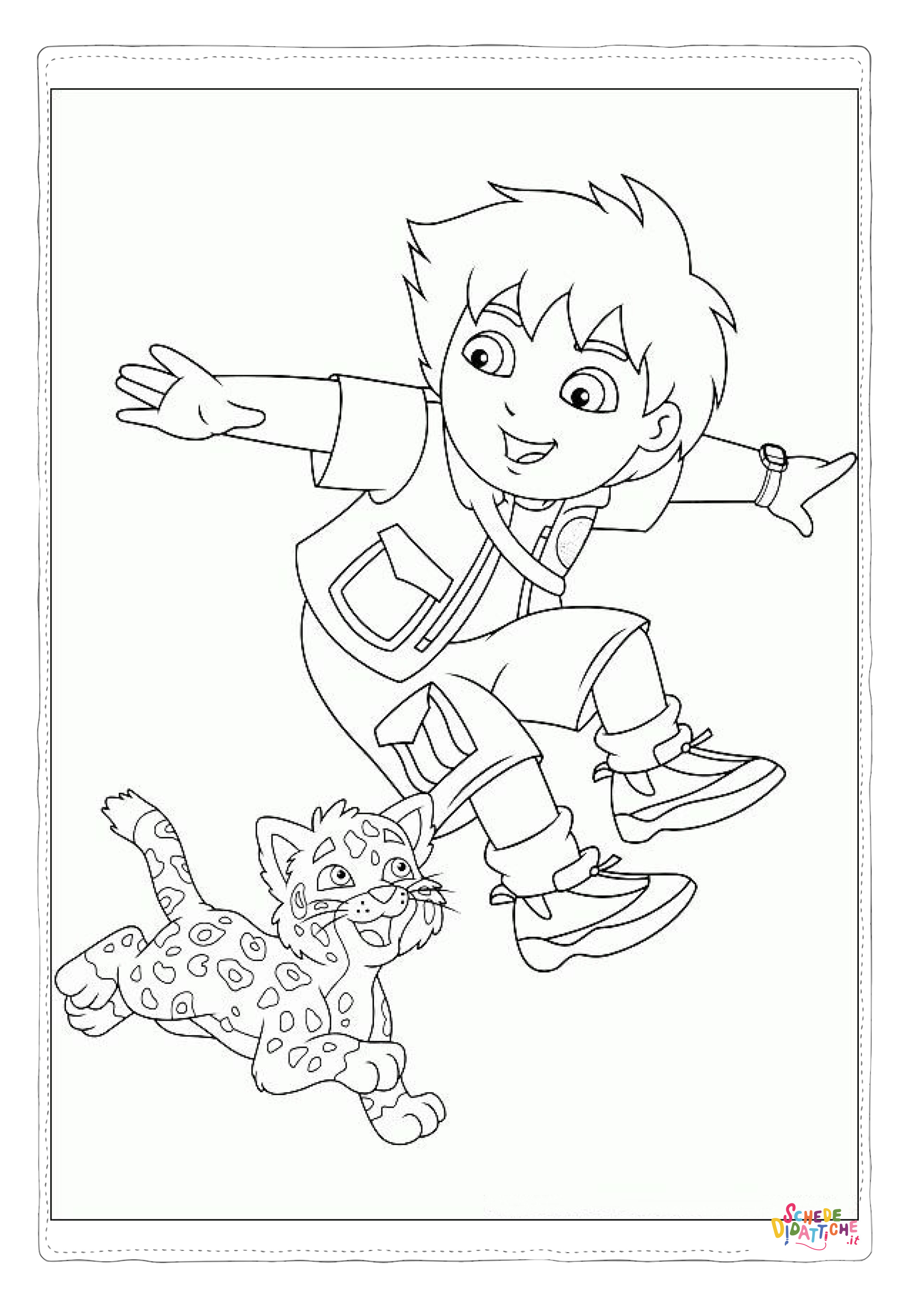 Disegno "Disegno di bambino da stampare e colorare 4" Disegno di bambino da stampare e colorare 4