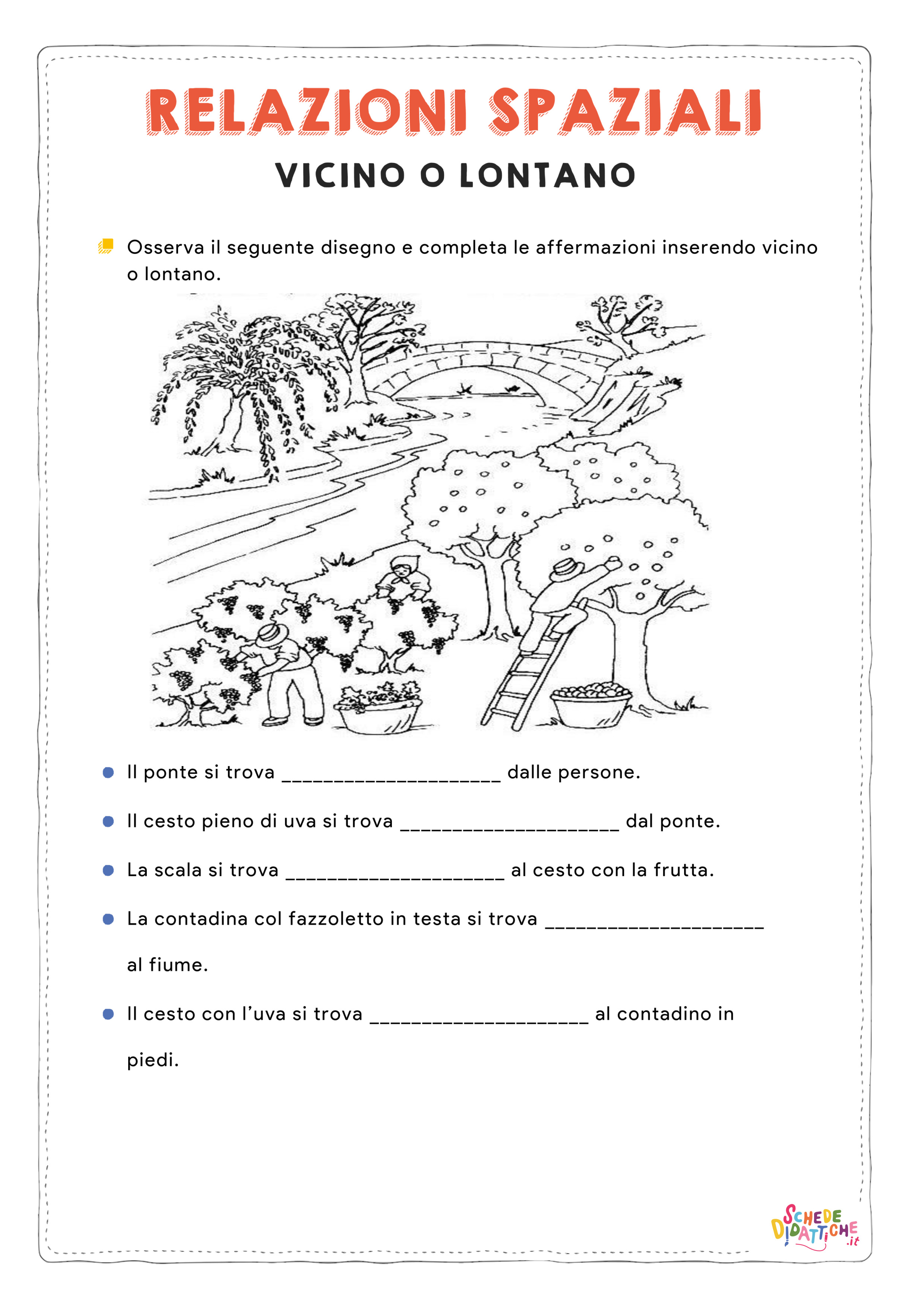Disegno "Vicino o lontano 3" Vicino o lontano 3