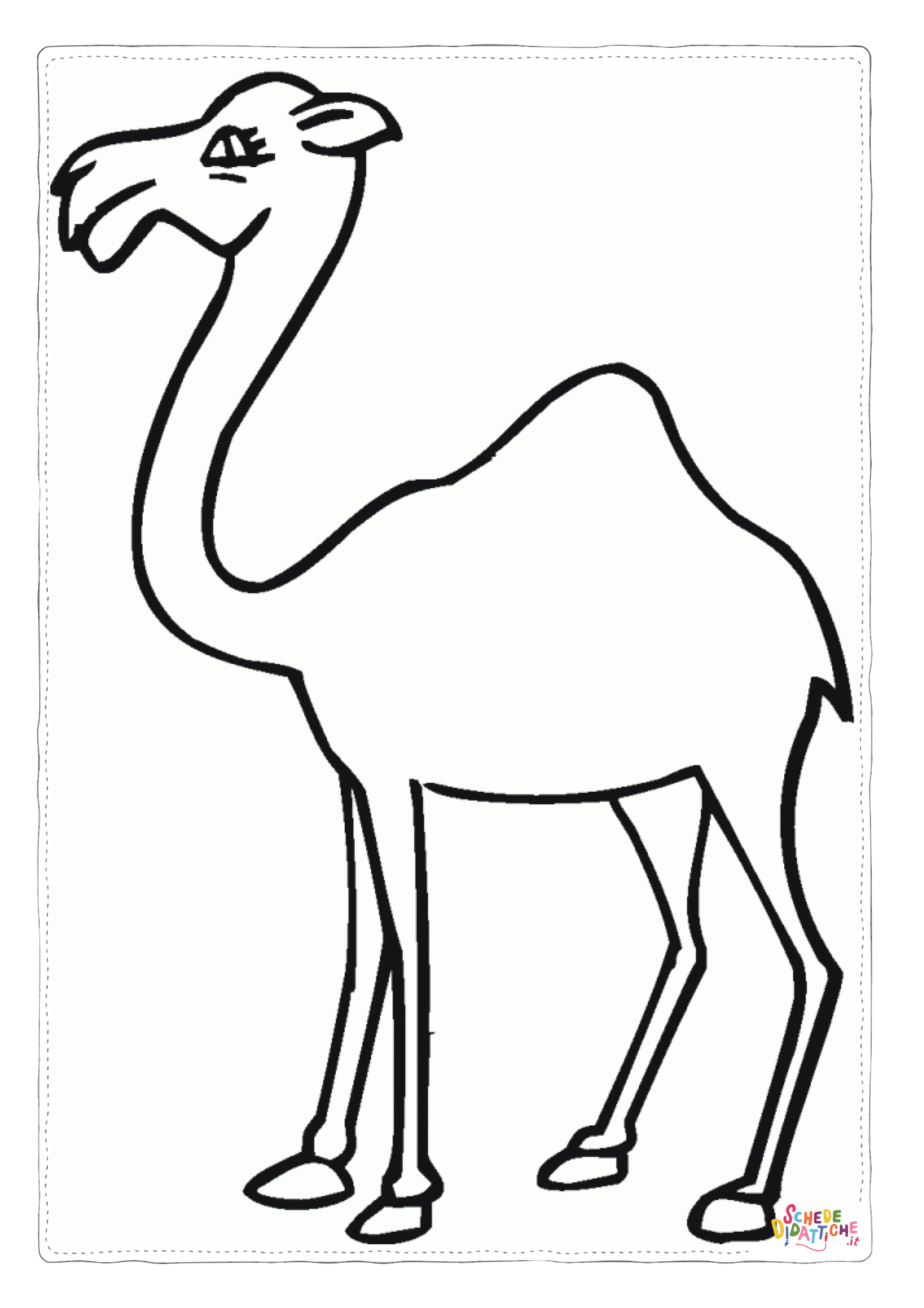 Disegno di dromedario da stampare e colorare 25