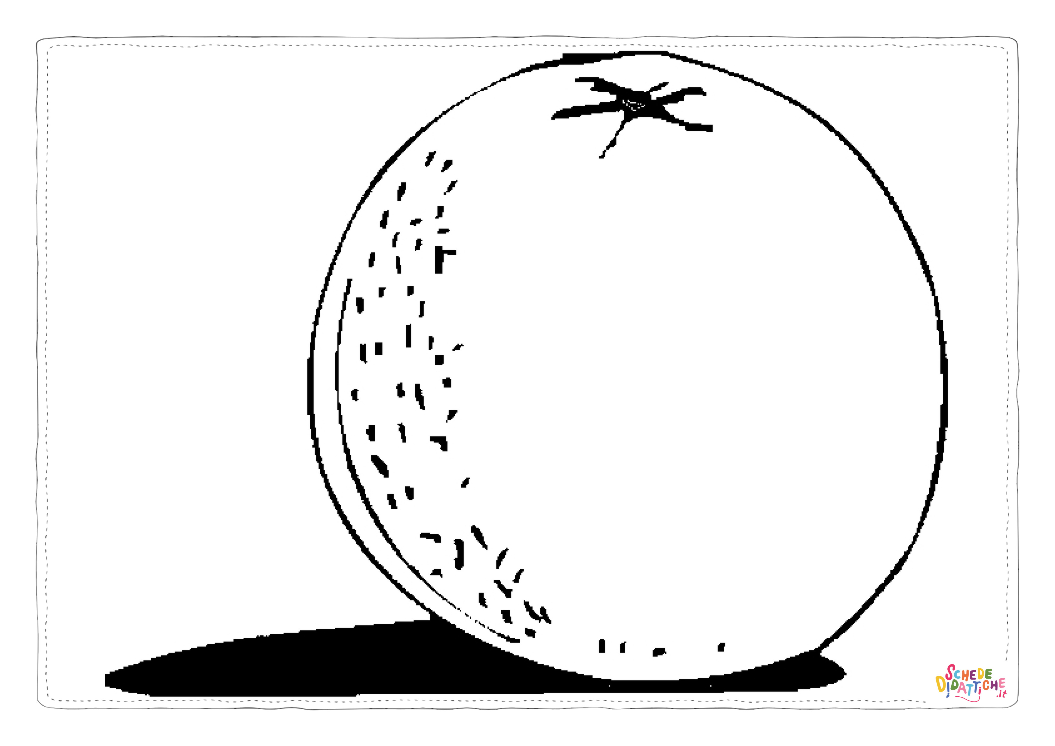 Disegno "Disegno di arancia da stampare e colorare 13" Disegno di arancia da stampare e colorare 13