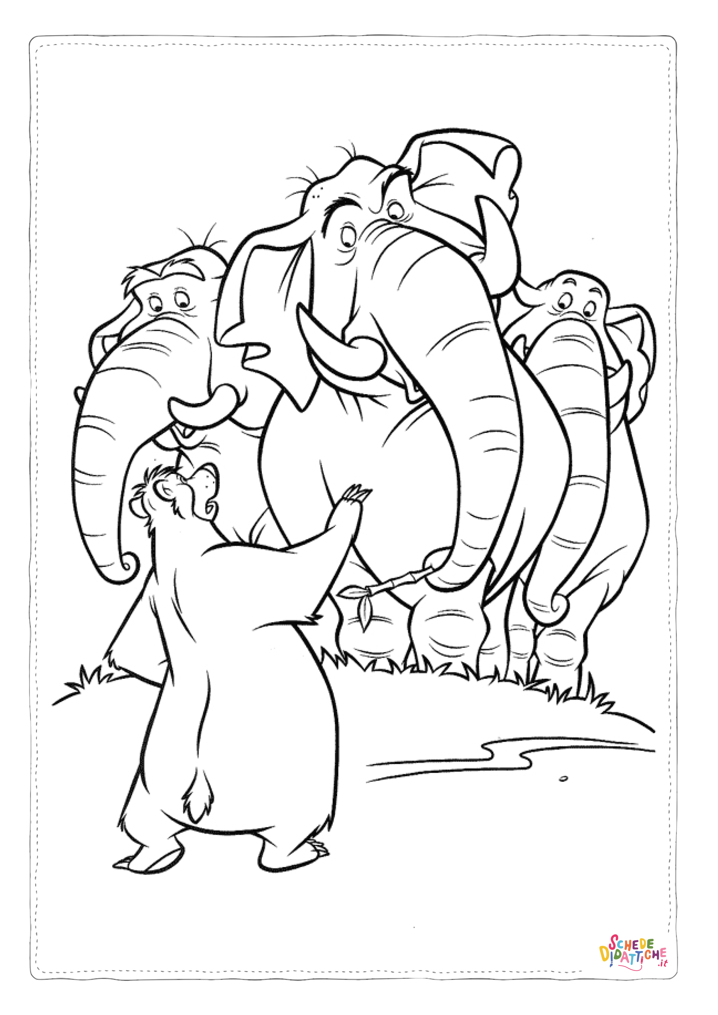Disegno "Disegno di Il libro della giungla da stampare e colorare 8" Disegno di Il libro della giungla da stampare e colorare 8
