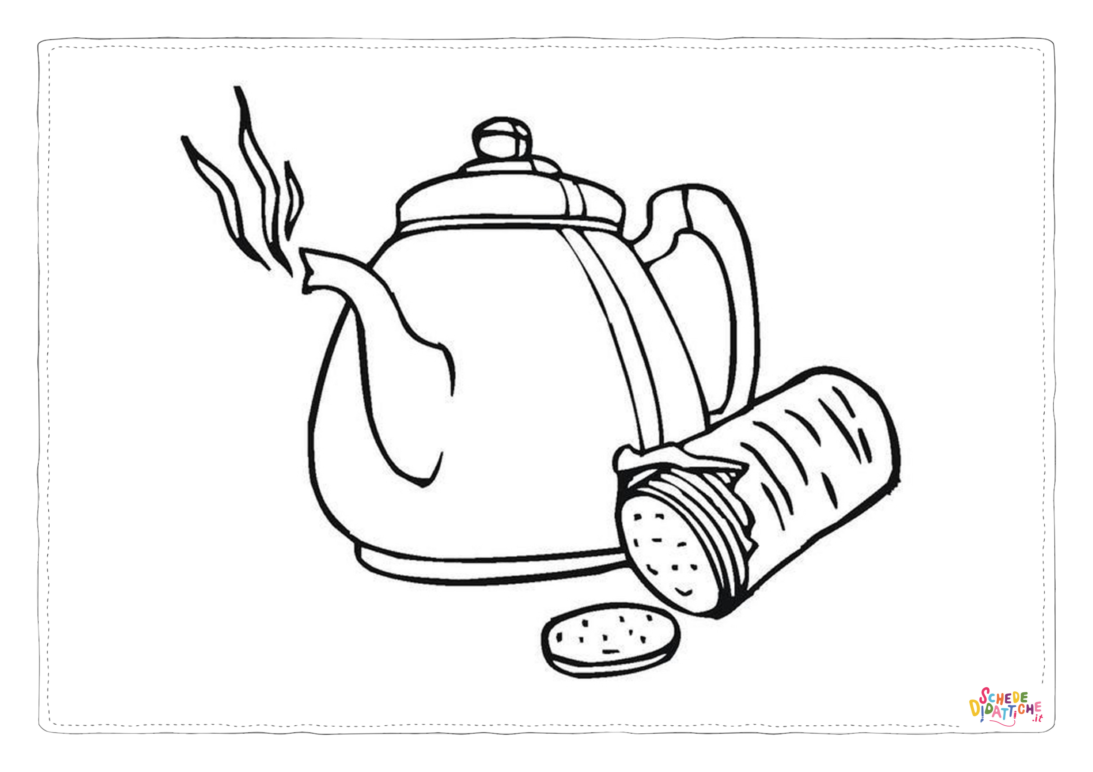 Disegno "Disegno di colazione da stampare e colorare 48" Disegno di colazione da stampare e colorare 48